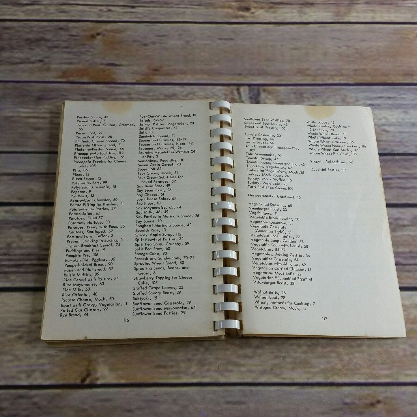 Vintage Vegetarian Cookbook No Oil No Fat Trudie Hoffman 1979 Healthy Recipes Spiral Bound