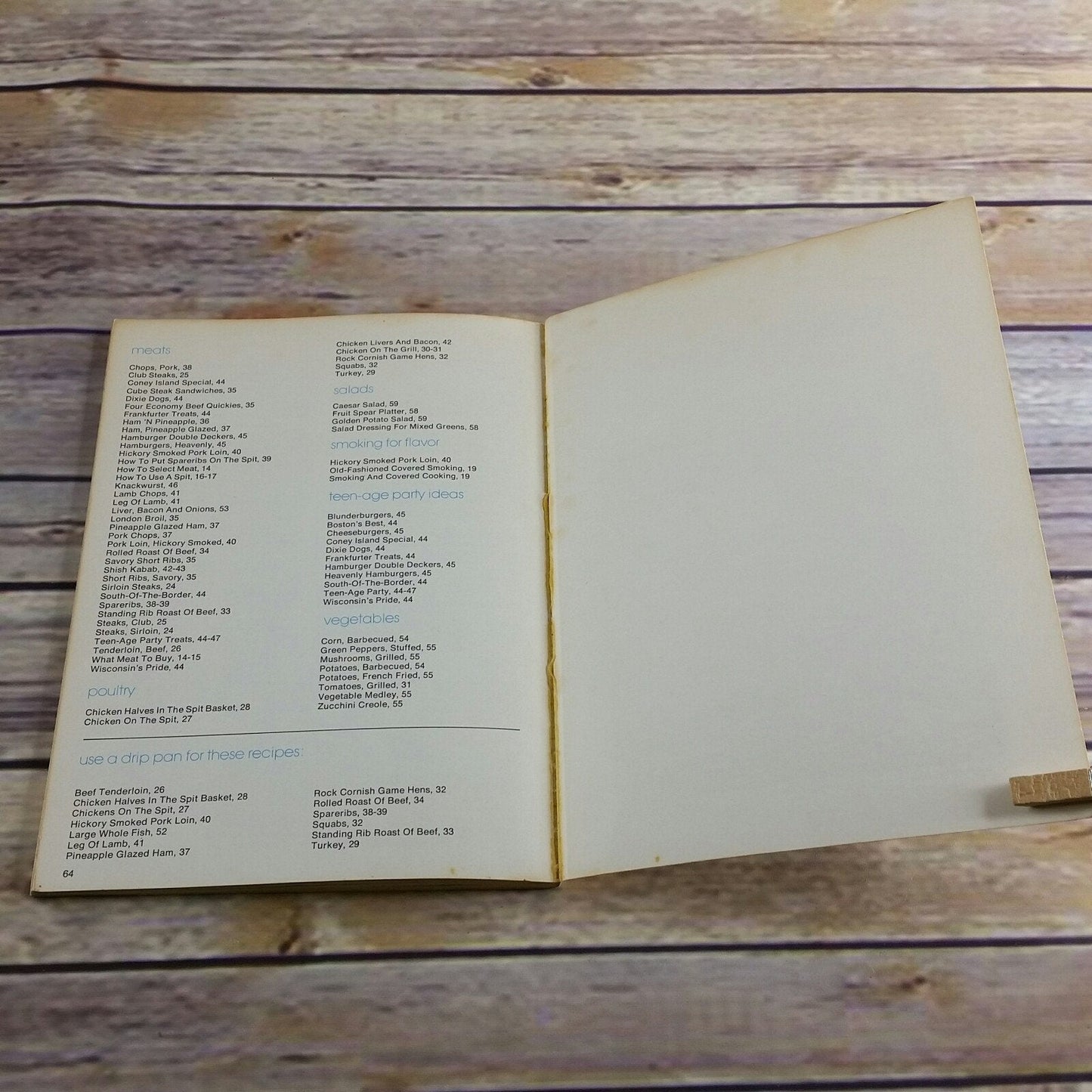 Vintage Cookbook Big Boy Barbecue Recipes Big Boy Manufacturing Grilling 1971 Paperback Gas and Charcoal Spit or Grill Tested Recipe - At Grandma's Table