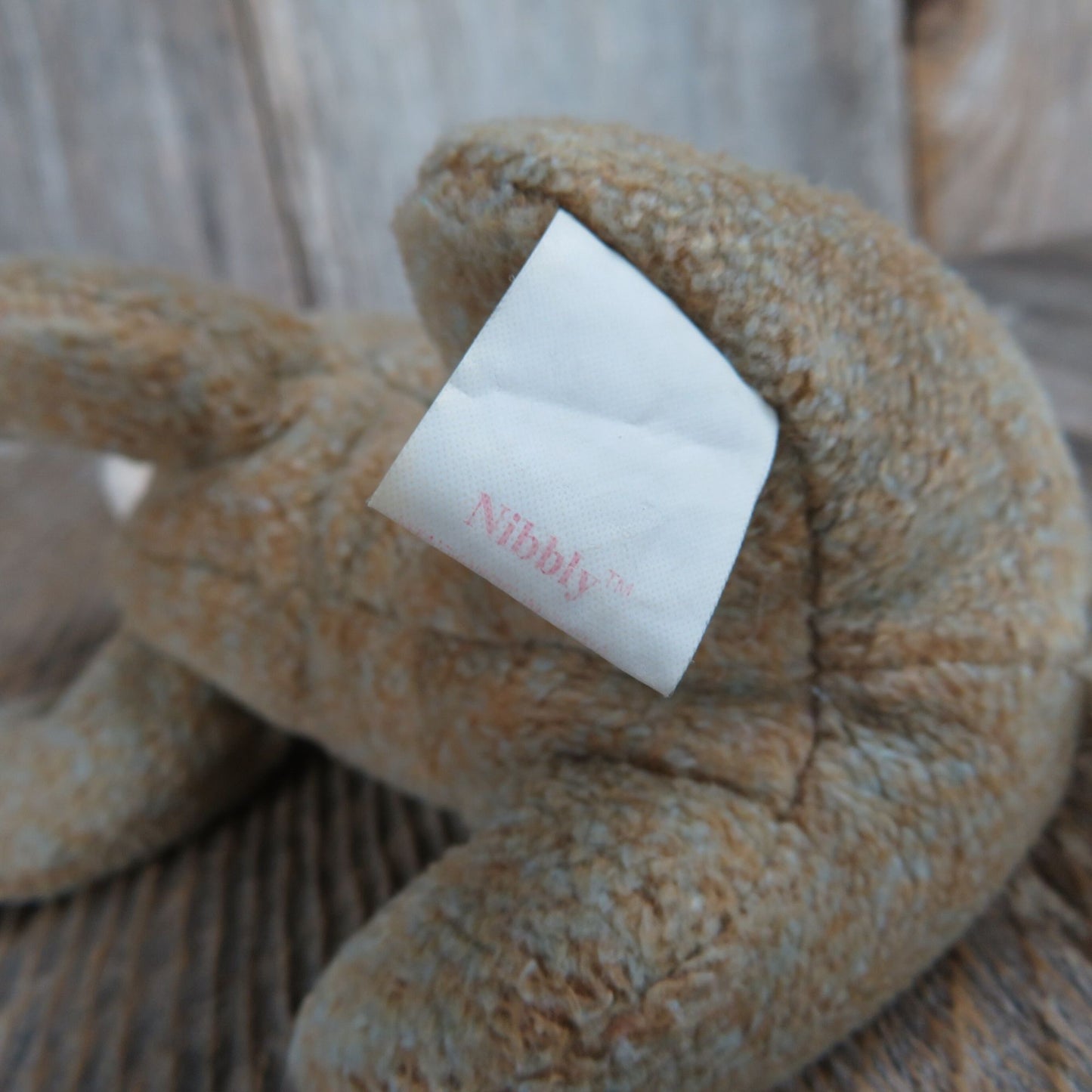 Vintage Bunny Plush Beanie Baby Nibbly Ty Rabbit 1999 Bean Bag Stuffed Animal