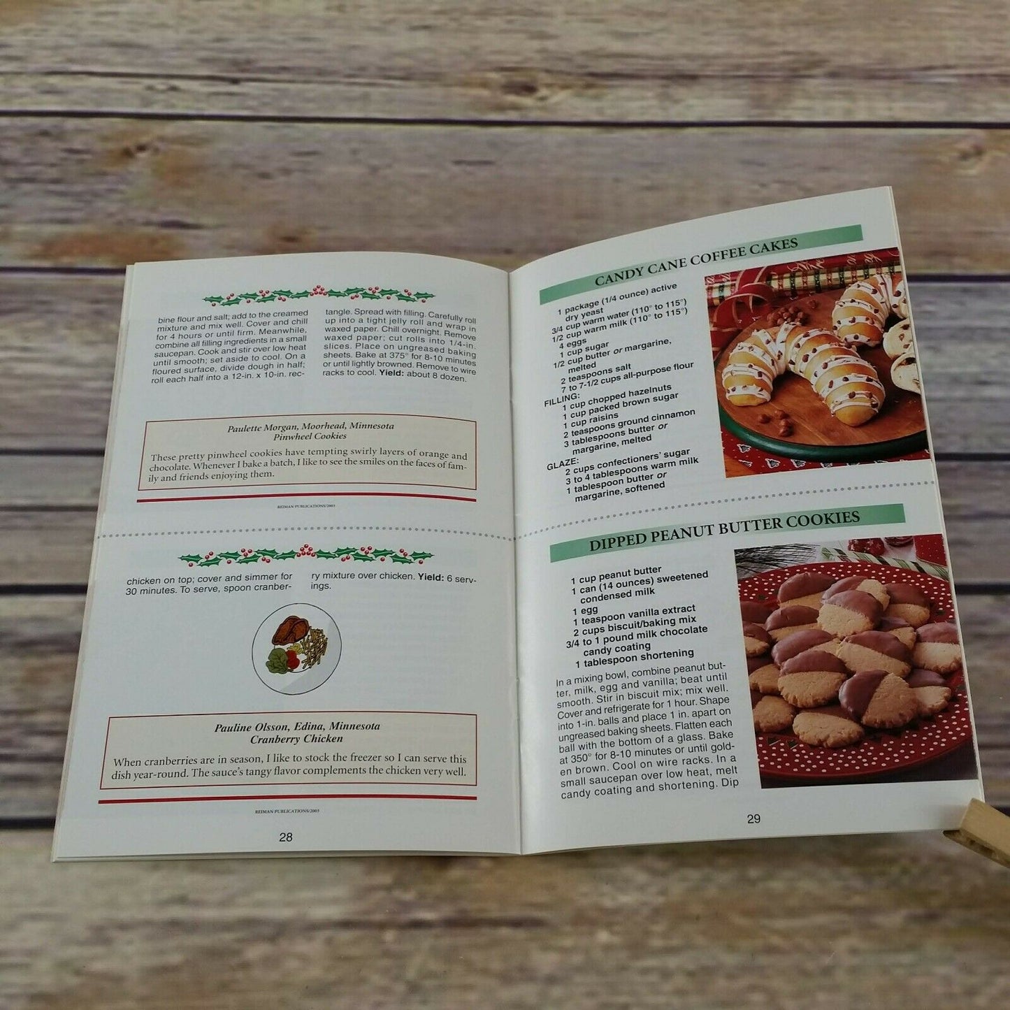 Country Cooking Recipe Cookbook Collection Holiday Recipe 2003 Christmas Booklet Pamphlet