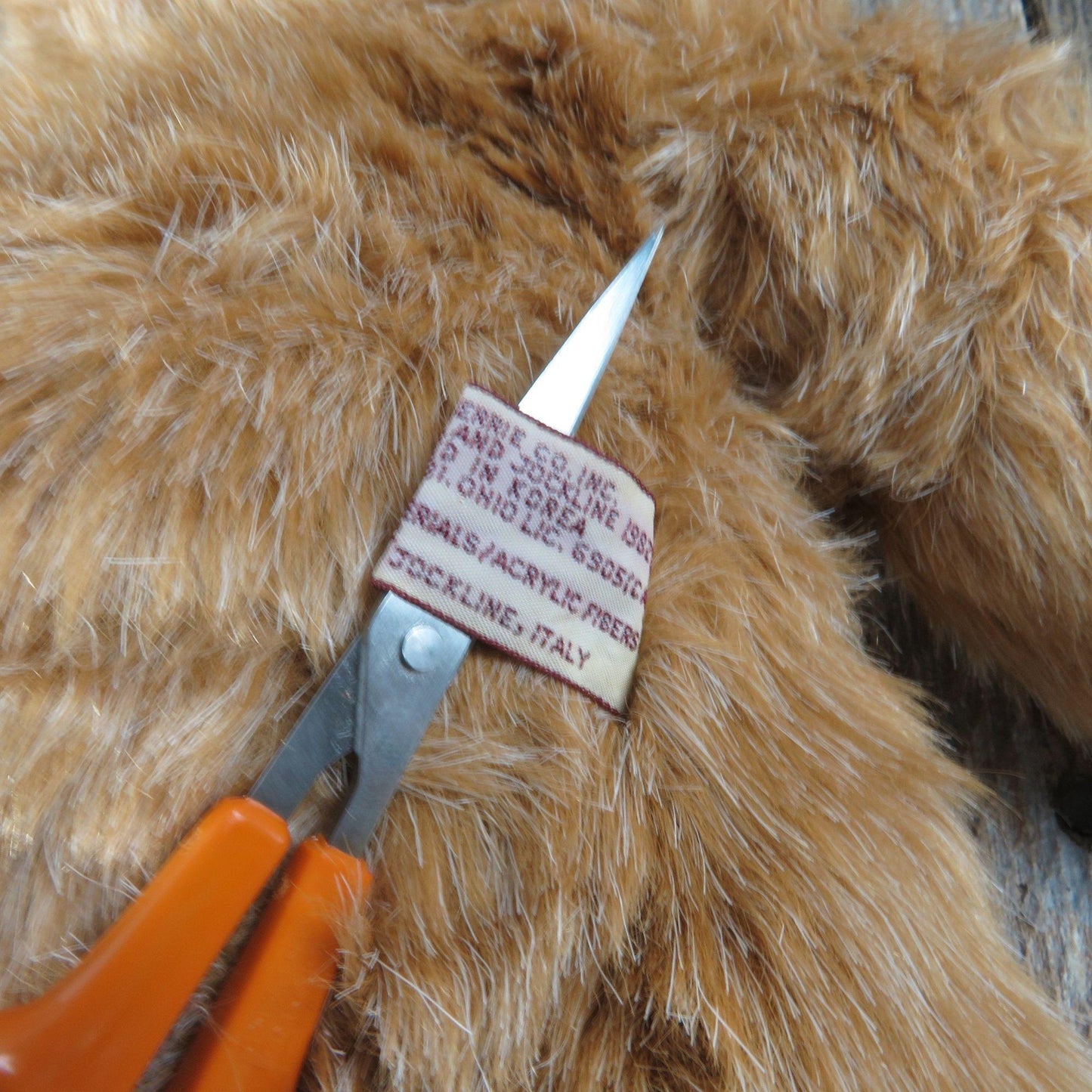 Vintage Brown Teddy Bear Dark Eyes Wallace Berrie Avanti Russ 1982 Designed Jockline Italy