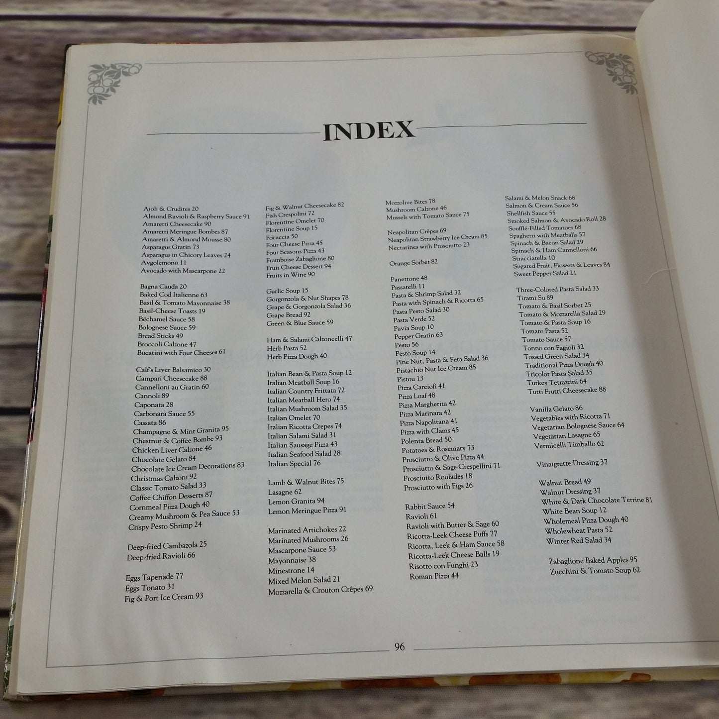 Vintage Italian Cookbook 1991 Hardcover Recipes Crescent Books Printed in Italy 150 Italian Food Recipes The Book of Italian Cooking - At Grandma's Table