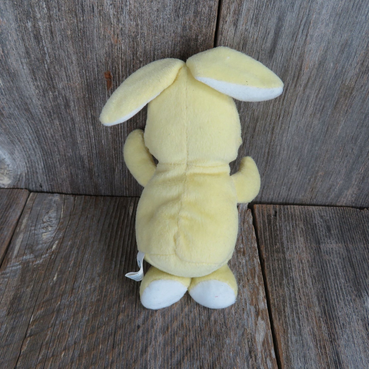 Vintage Yellow Bunny Plush Rabbit Carrot Stuffed Animal Easter King Plush 2002