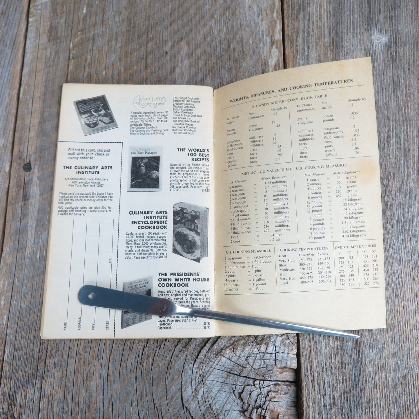 Vtg The Italian Cookbook Cooking Magic Series Culinary Arts 160 Masterpieces of Italian Cookery 1975 Paperback Booklet