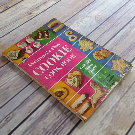 Vintage Cookbook Womans Day Cookie Recipes Paperback Book 1962 Fawcett Book Over 300 Recipes Christmas and Holiday Cookies