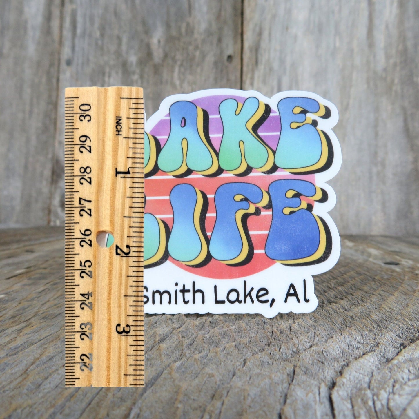 Smith Lake Alabama Sticker Lake Life Waterproof Camping Outdoors Souvenir Black Warrior River