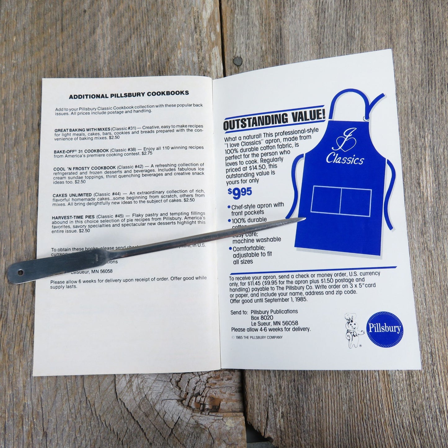 Fresh and Frosty Pamphlet Cookbook Pillsbury Classics 1985 Summer Recipes Paperback Booklet Grocery Store Vintage