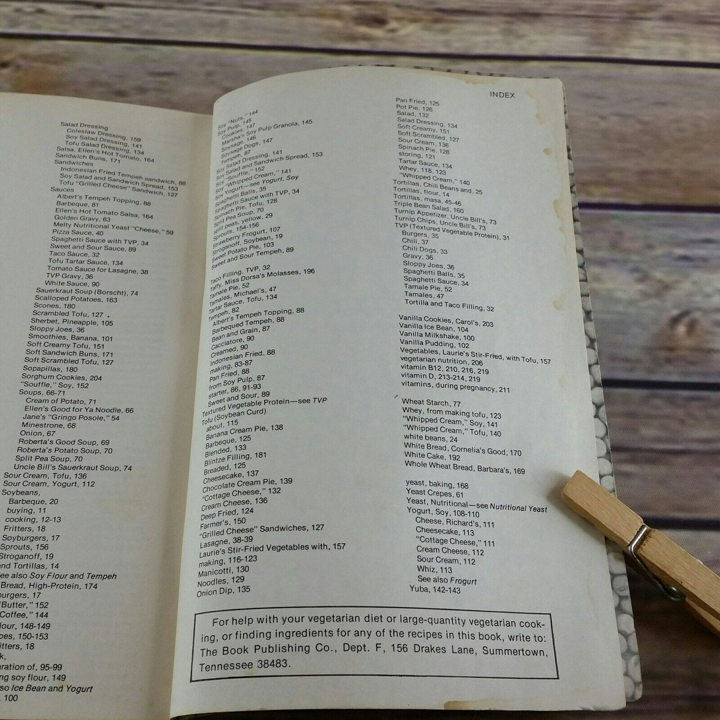 Vintage Vegetarian Cookbook The Farm Vegetarian Cookbook 1978 The Farm Summertown Tennessee Paperback Revised Edition