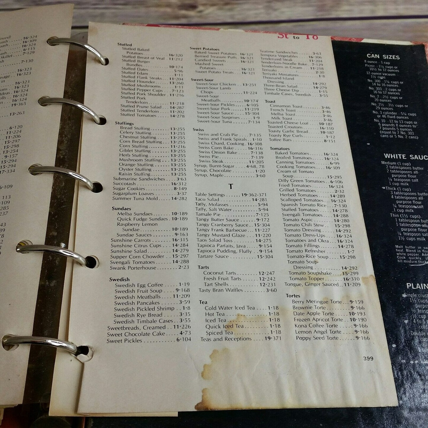 Vintage Better Homes and Gardens New Cookbook Recipes 5 Ring Binder Hardcover 1970s