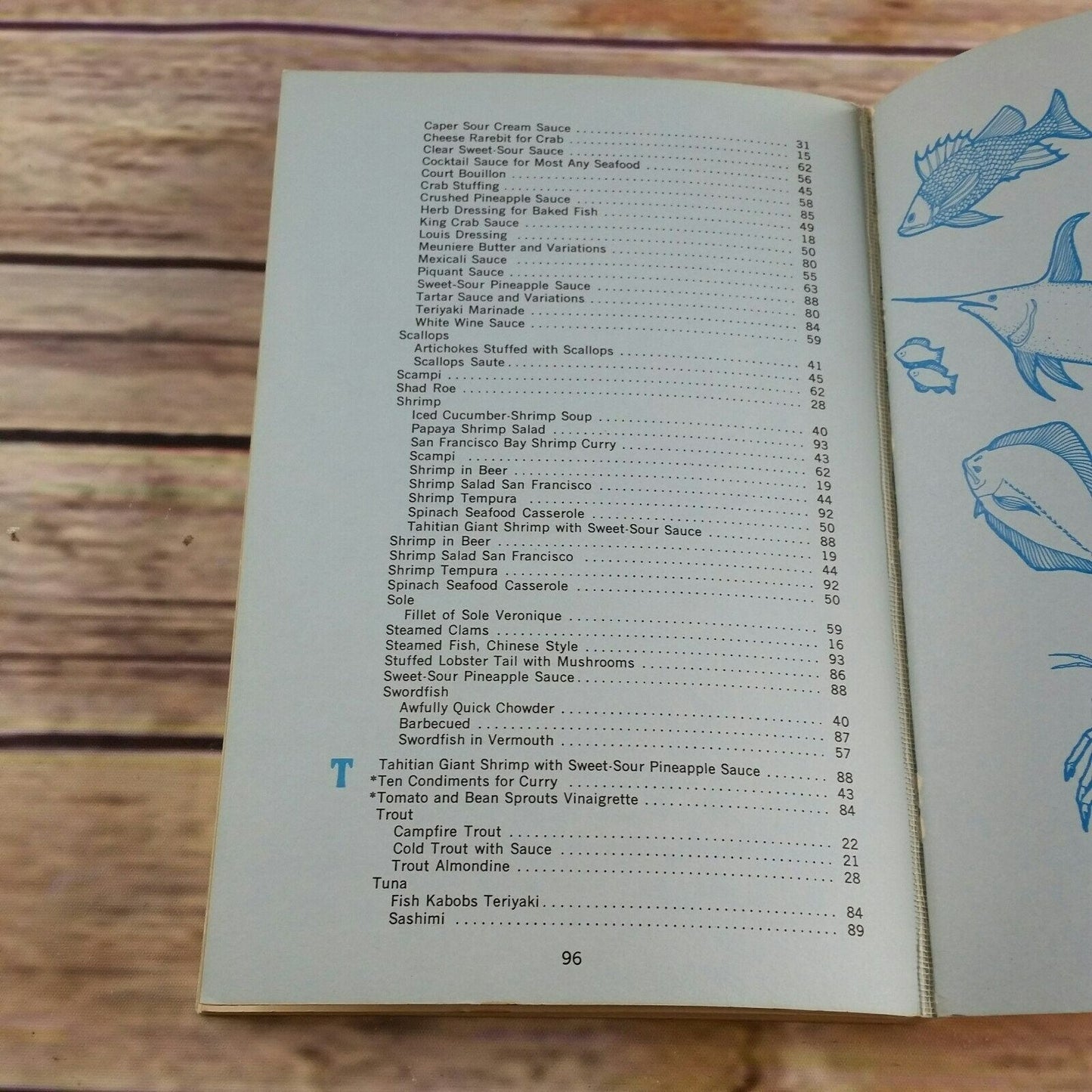 Vintage Lake Stream Sea Food Cookbook The Western Way 1967 Sybil Henderson Seafood Richfield Paperback Book