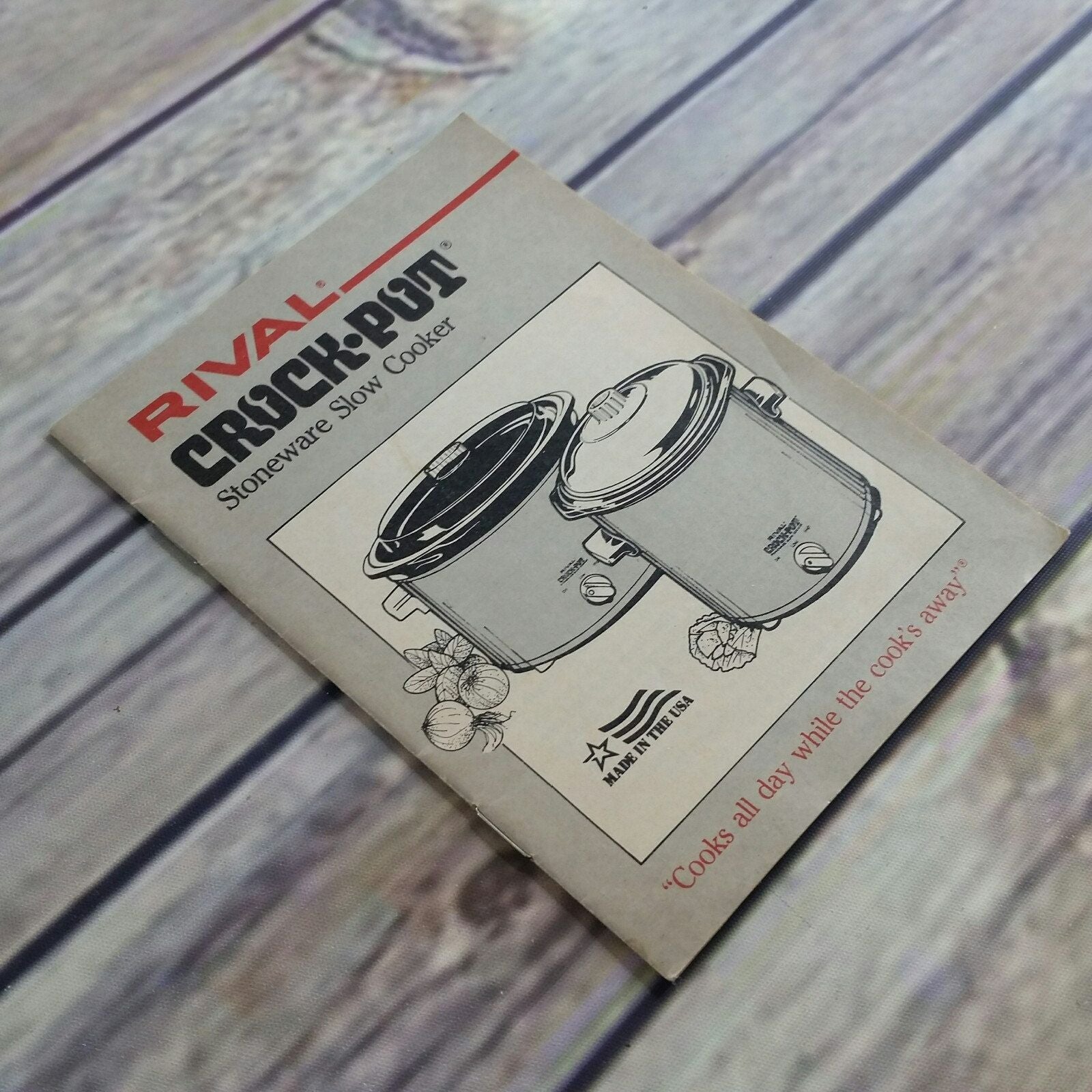 Crock Pot Cooking Rival Cookbook Dated 1975 Recipes 