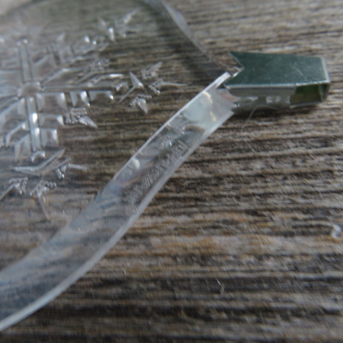 Vintage Clear Snowflake Ornament Tupperware Acrylic 1986 Christmas