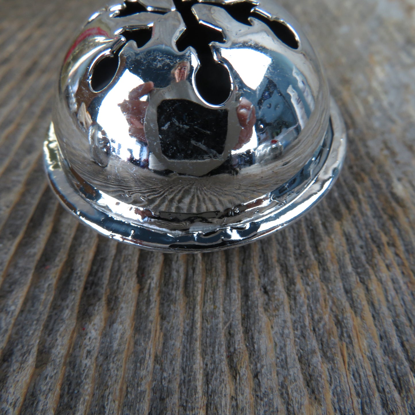 Sleigh Jingle Bells Silver Round Snowflake Christmas Craft Bells Set of 9 Embellishment Bowl Filler