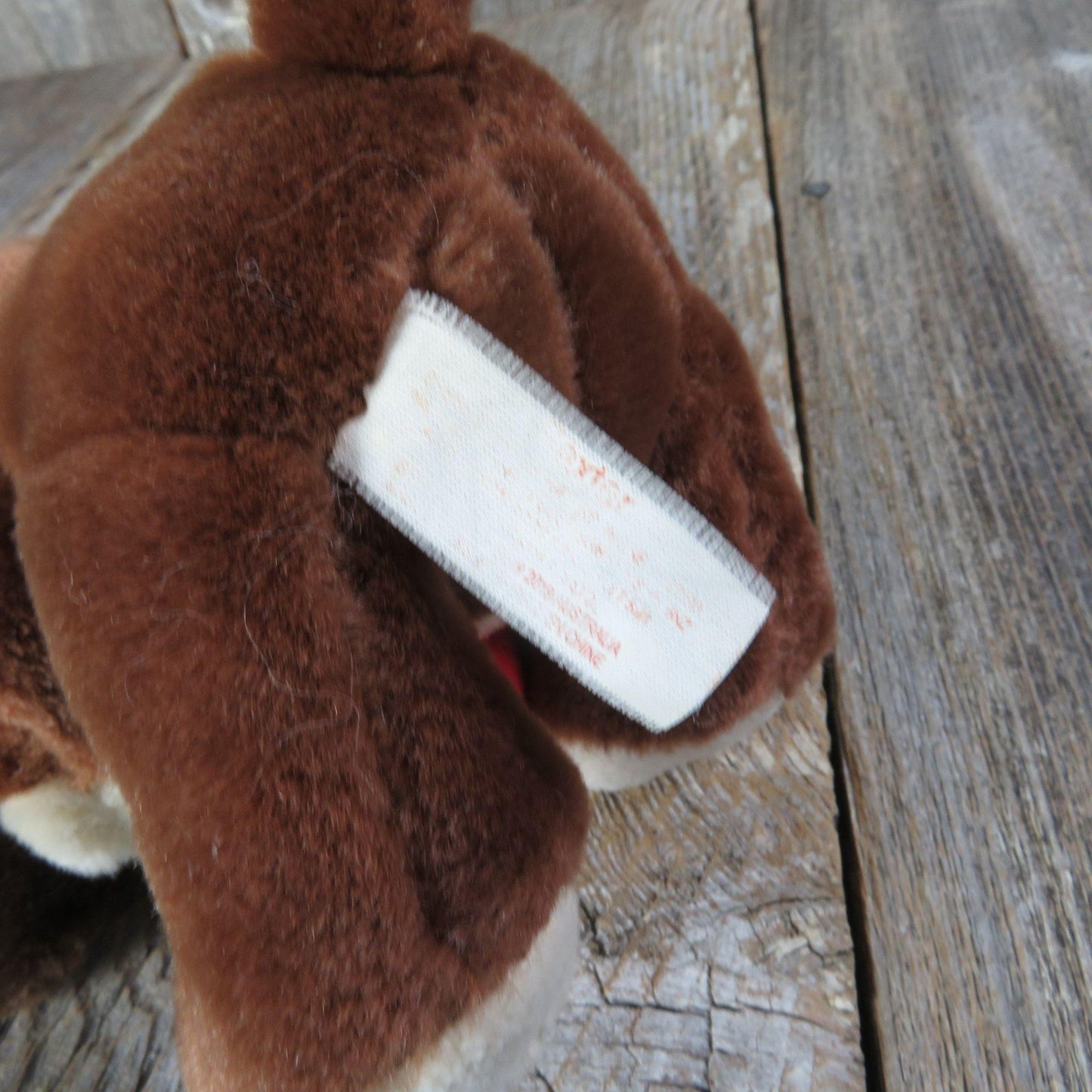 Vintage Puppy Dog Baxter Plush Red Heart Sad Basset Hound Valentines Russ Stuffed Animal - At Grandma's Table