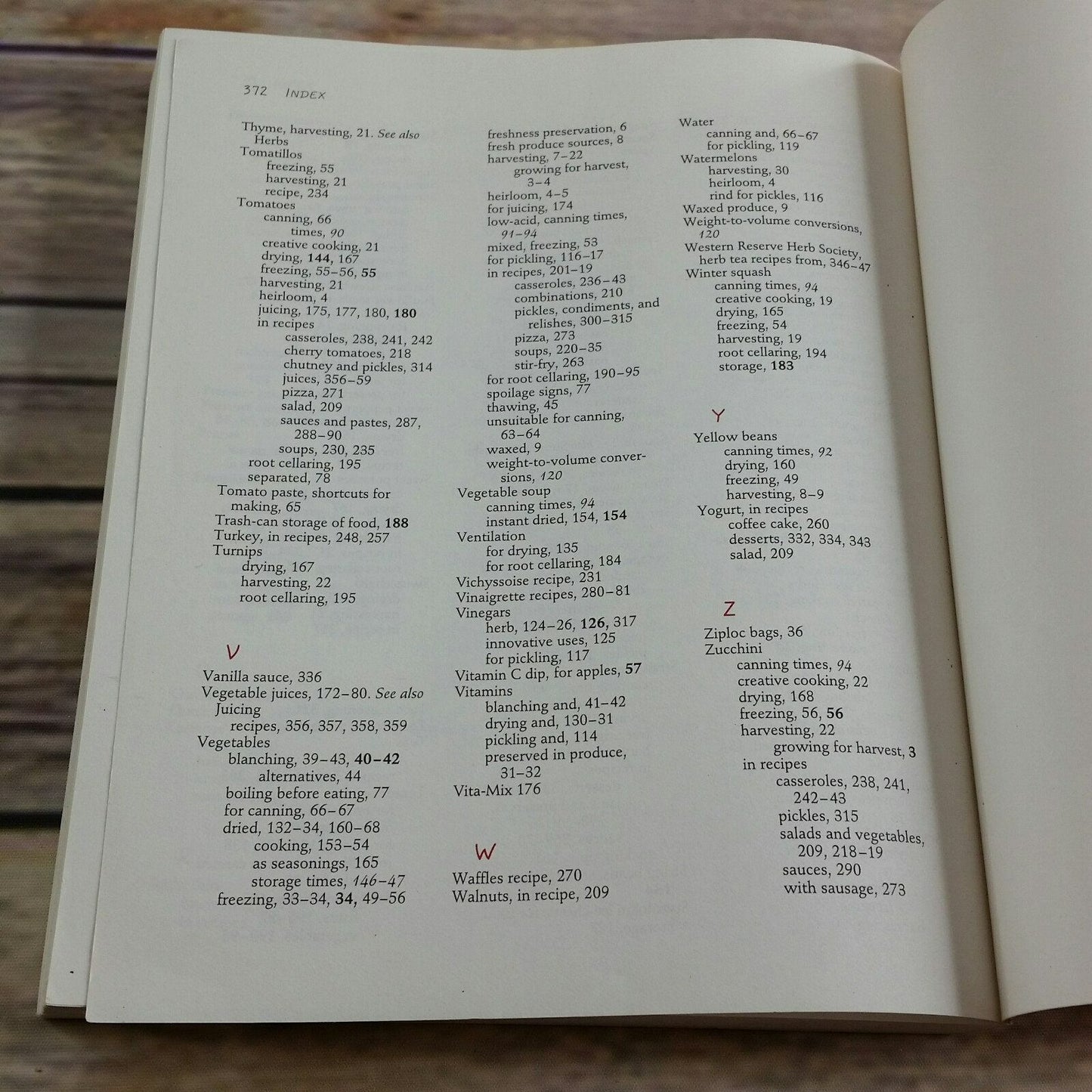 Vintage Cookbook Preserving Summers Bounty 1998 Recipes Canning Drying Freezing Preserving What you Grow Paperback Rodale Garden Book