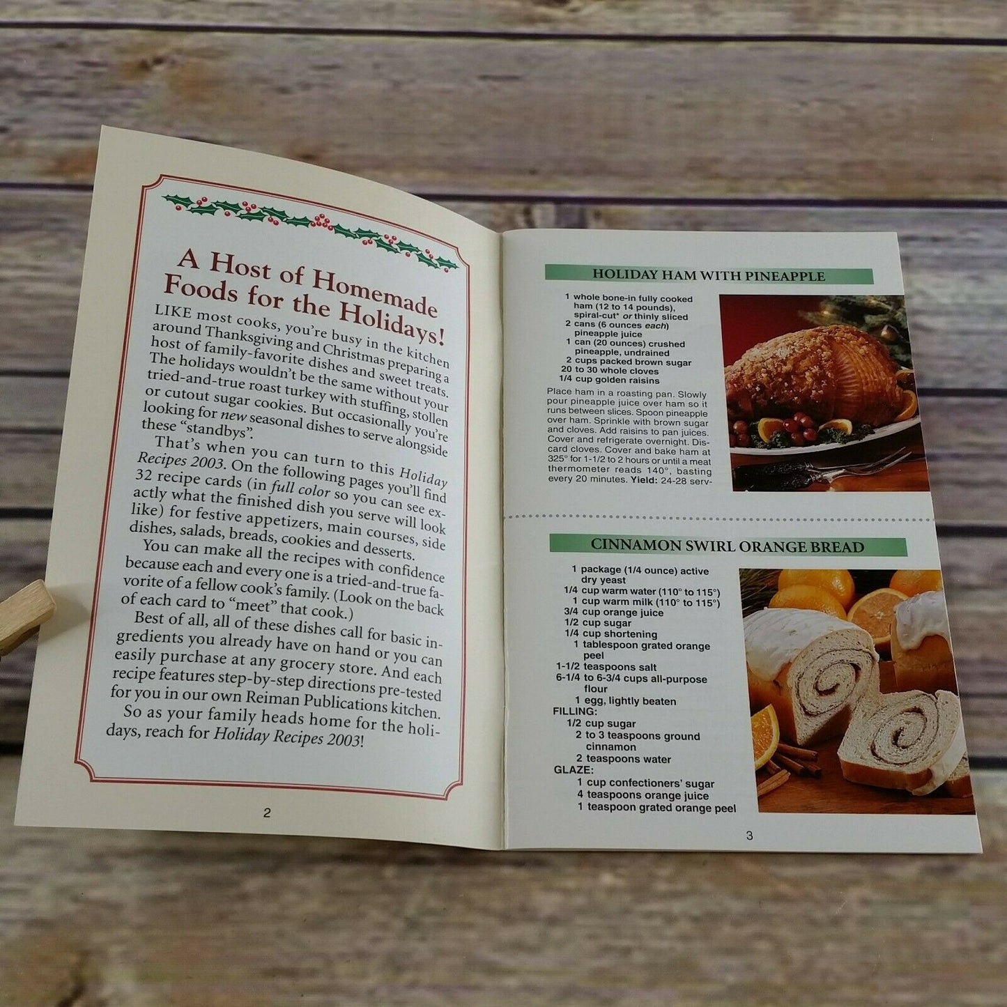 Country Cooking Recipe Cookbook Collection Holiday Recipe 2003 Christmas Booklet Pamphlet