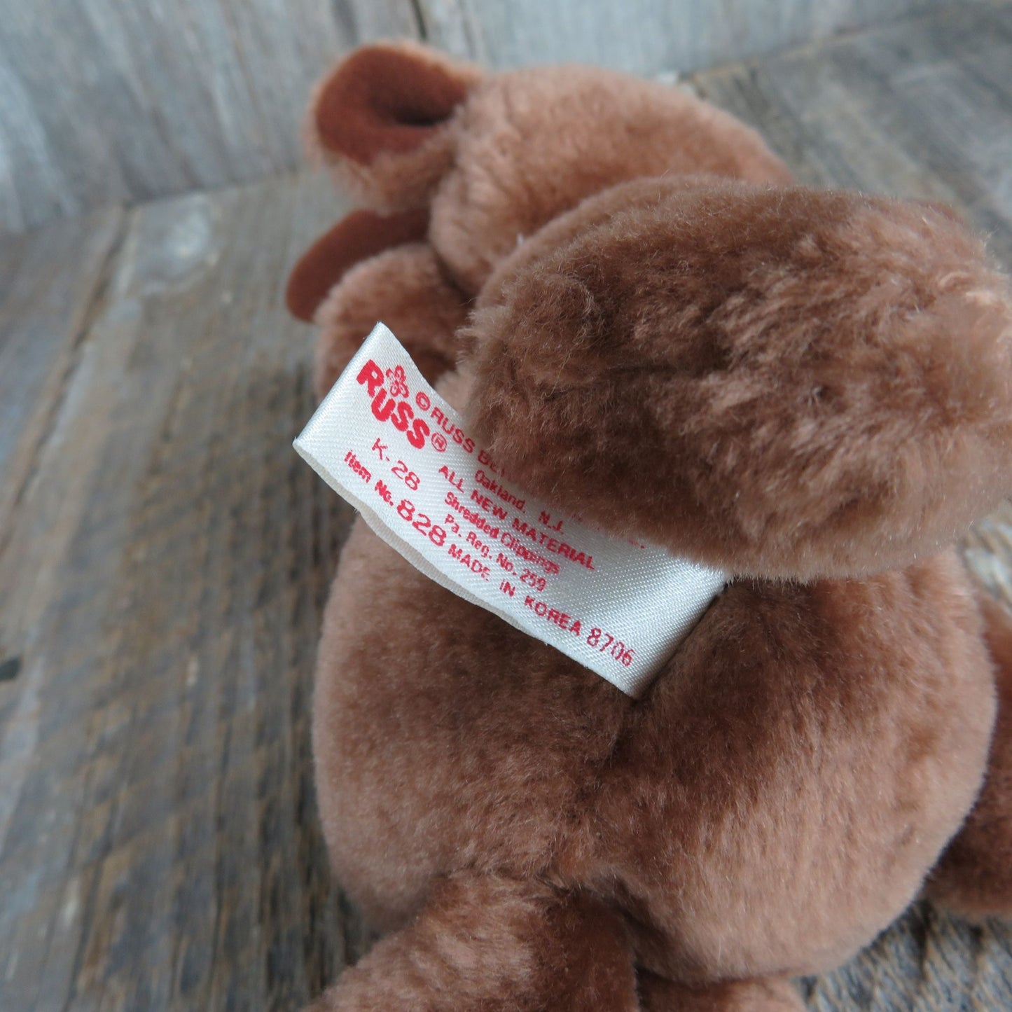 Vintage Reindeer Plush Radar Deer Red Nose Russ Stuffed Animal Korea