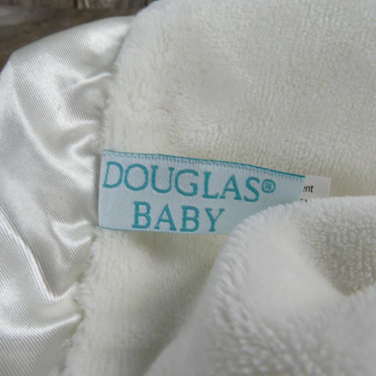 Cream Colored Zebra Lovey Plush Douglas Baby Horse Security Blanket Stuffed Animal