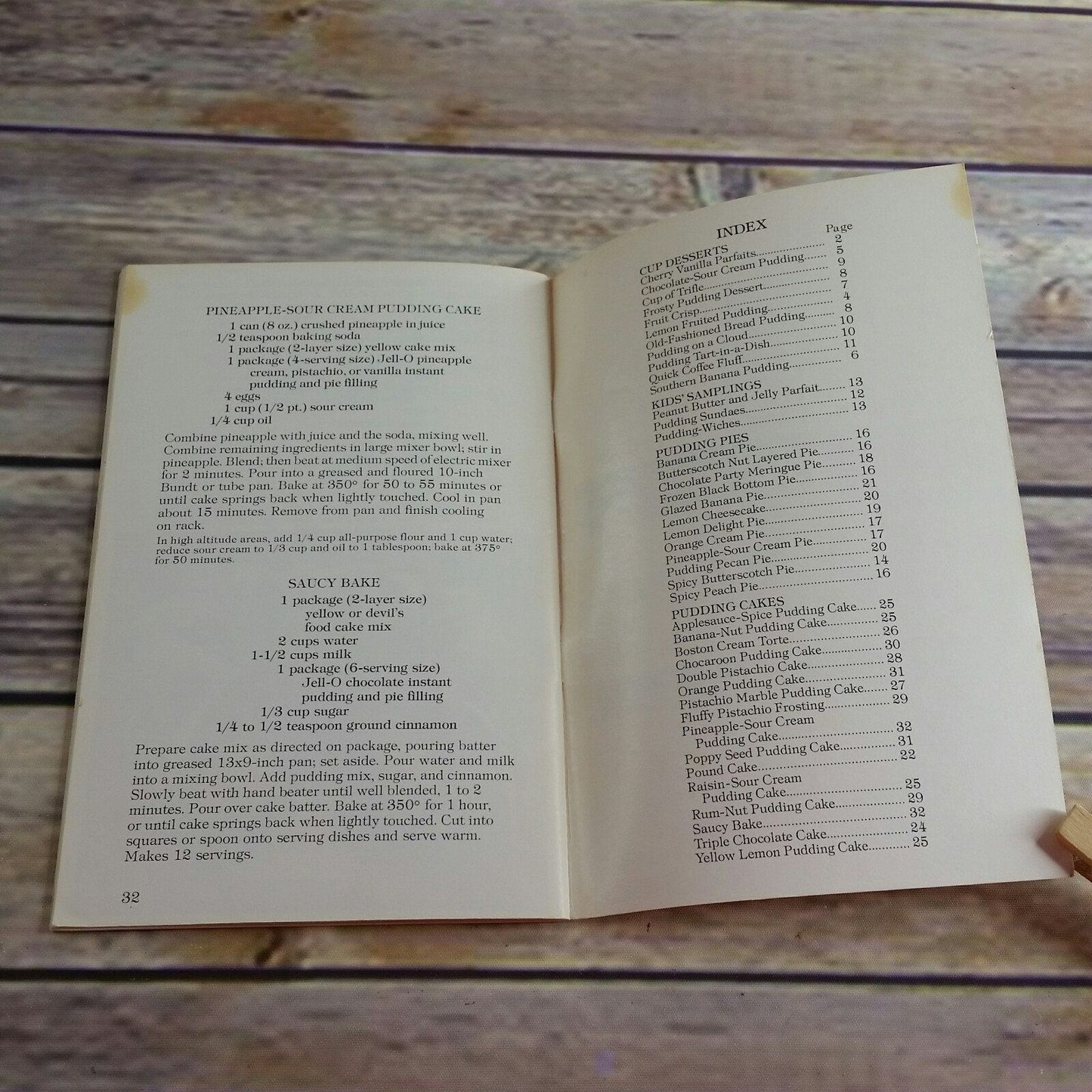 Vintage The Jello Pudding Sampler Recipe Book Cookbook Promo Recipes 1976 Paperback Booklet Gelatin Dessert - At Grandma's Table