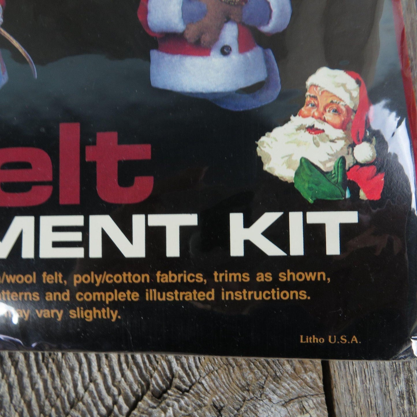 Vintage Felt Mouse Ornament Kit Titan Christmas Santa Mice Mrs Claus Needle Craft No 464