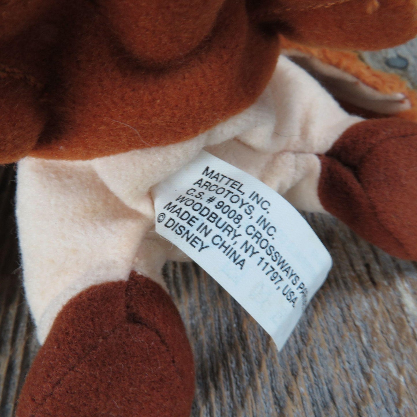 Owl Winnie the Pooh Bird Plush Stuffed Animal Bean Bag Mattel Brown Tan