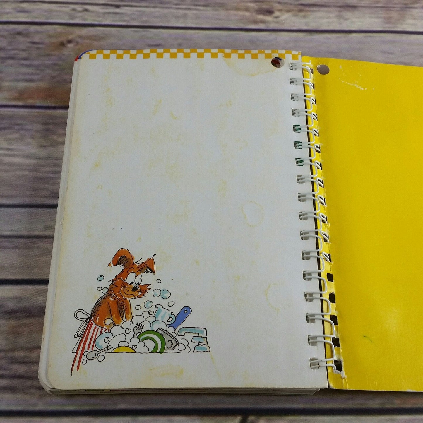 Vintage Kids Cookbook Kids Cooking Recipes Spiral Bound Klutz Press 1987 Hardcover Thick Pages