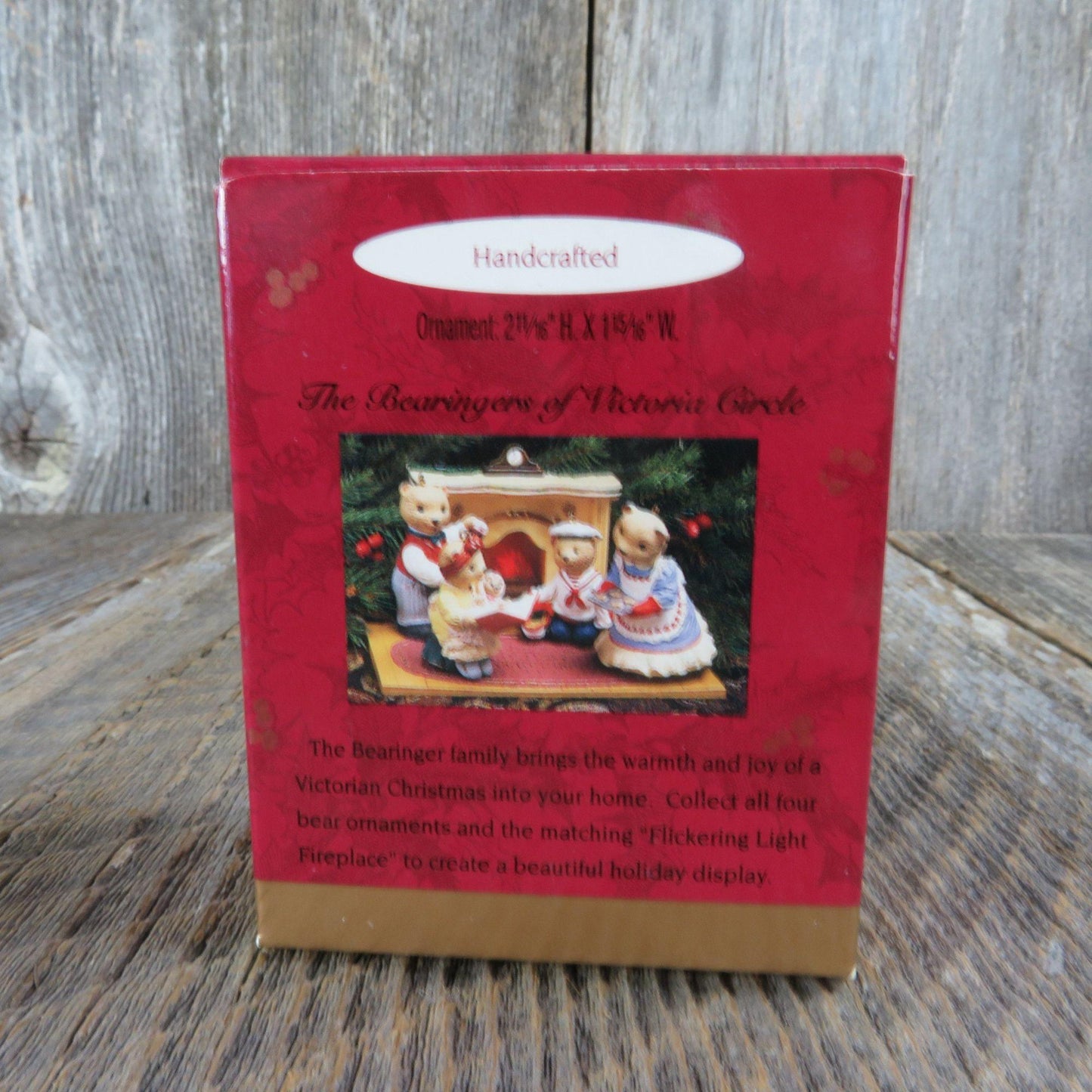 Vintage Papa Bearingers Ornament Bear Dad Hallmark Christmas Hanging Stocking 1993