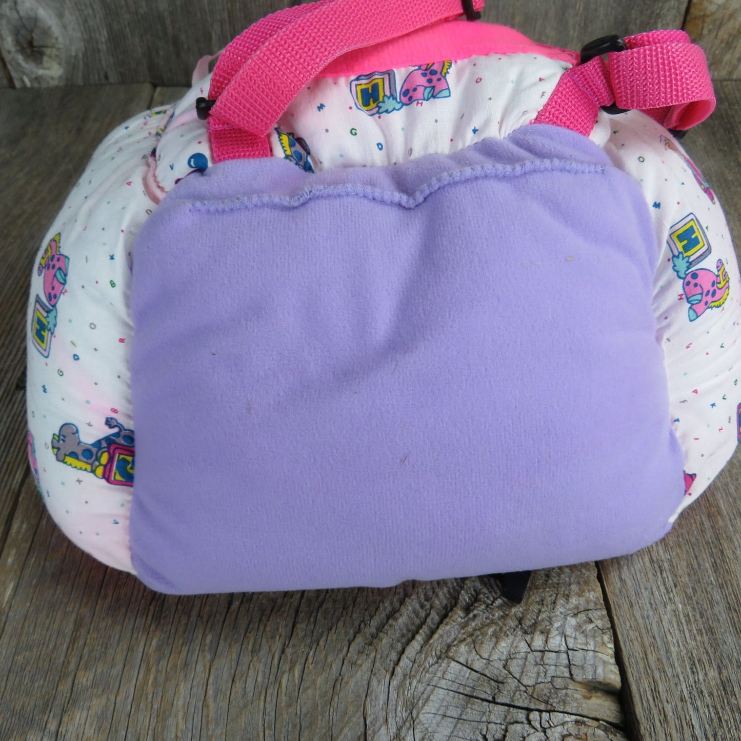 Vintage Doll Car Seat Soft Plush Fabric Doll Car Hot Pink Purple Creative Designs