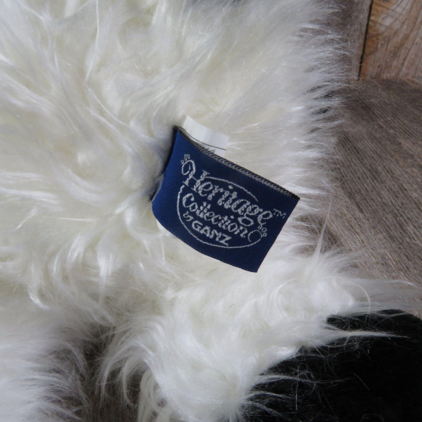 Sheep Plush Lamb Maggie Plush Ganz Black Face Sheep Long White Fur Heritage Collection