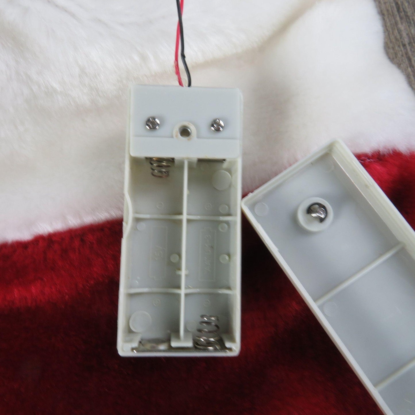 Vintage Snowman Christmas Stocking Electronic Lights and Sounds Plush Stuffed Scarf Top Hat JC Products