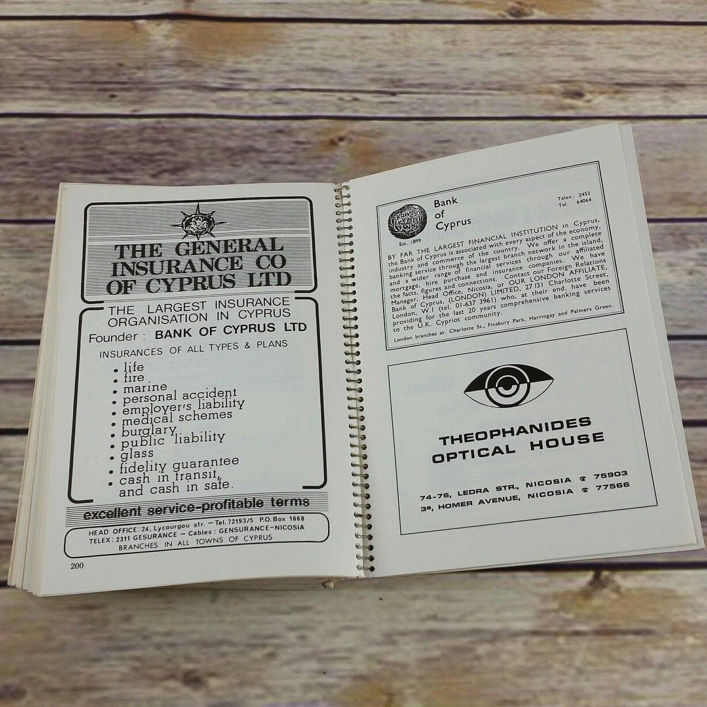 Cyprus Cookbook Cooking in the Sun Greek Mediterranean Vintage Turkish Middle Eastern Recipes Advertisements 1970s