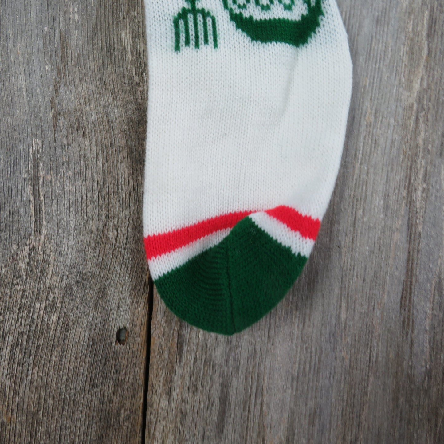 Vintage Knit Ornament Pattern Stocking Christmas Red White Green Ball Ornament Baubles