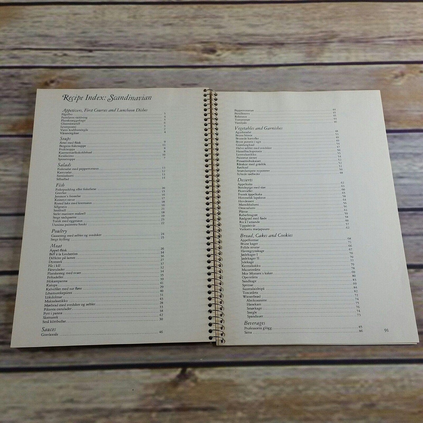 Vintage Cookbook Scandinavian Cooking Recipes Time Life Books Foods of the World 1968 Spiral Bound The Cooking of Scandinavia
