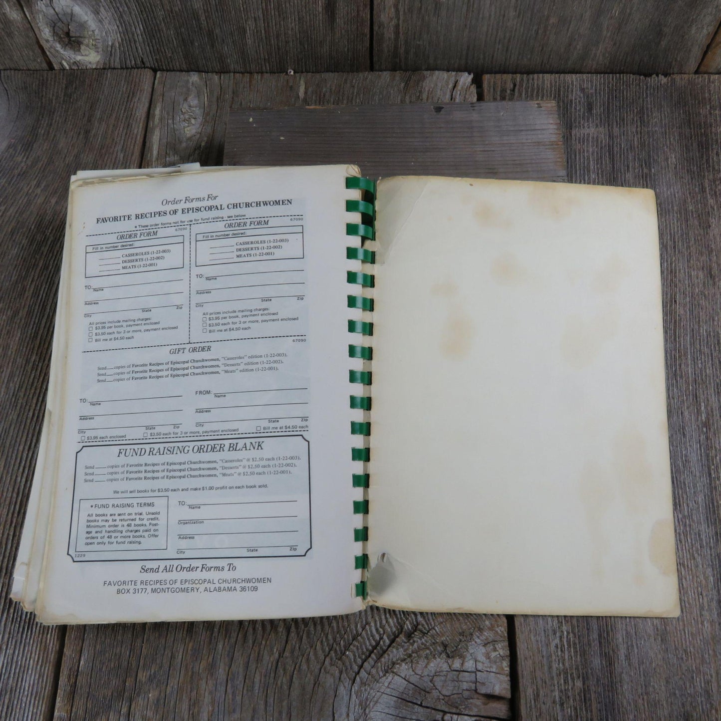 Vintage Alabama Church Cookbook Fav Recipes of Episcopal Church Women Casserole 1969 Saint John's