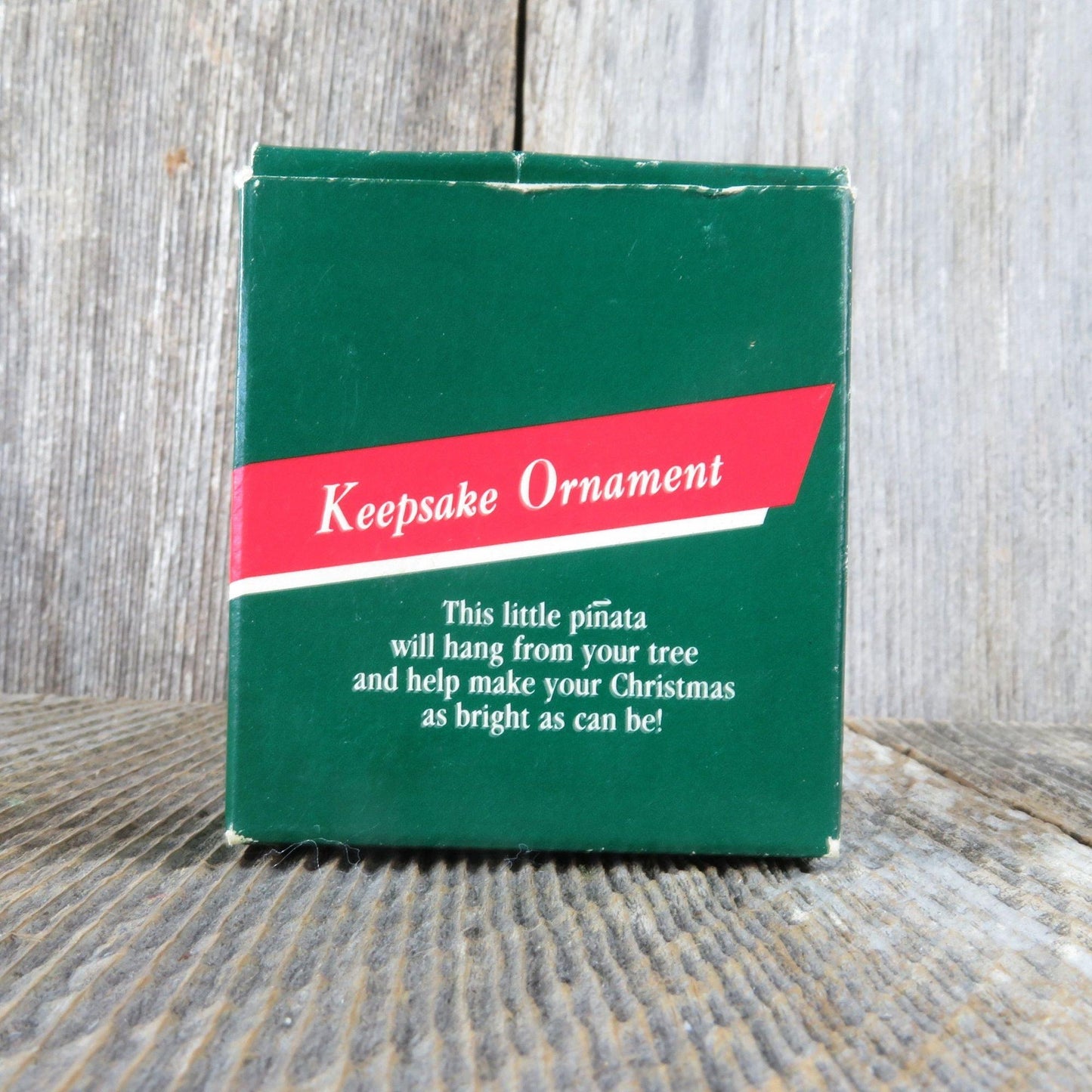 Vintage Feliz Navidad Bull Pinada Hallmark Ornament Christmas Heritage 1989