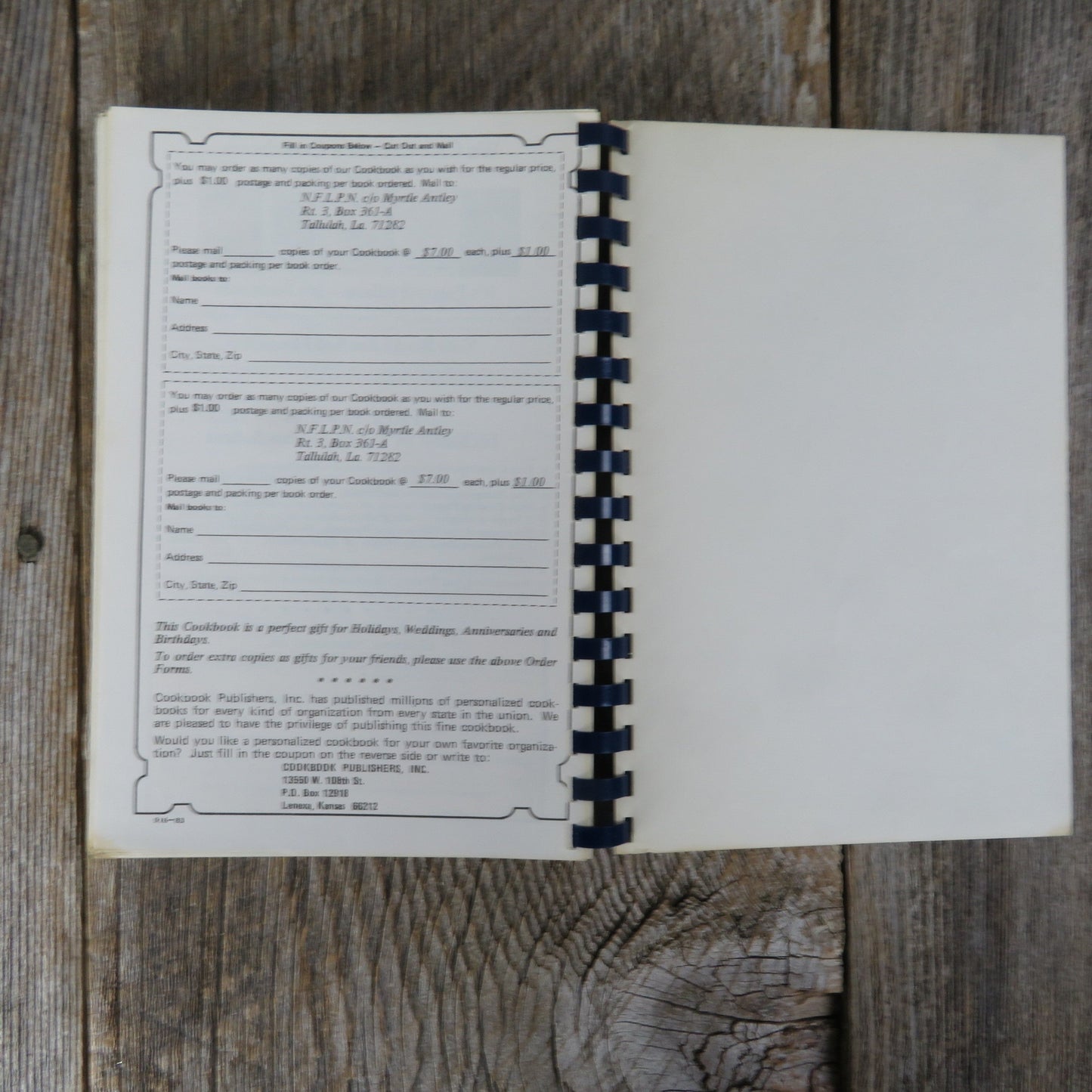 Vintage North Carolina Cookbook Durham National Federation of Licensed Practical Nurses N.F.L.P.N 1983 - At Grandma's Table