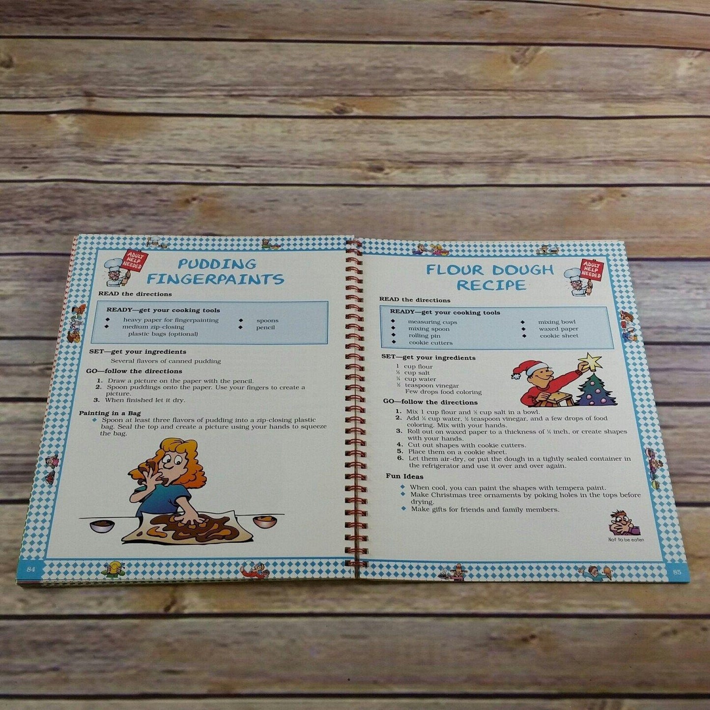 Vintage Kids Cookbook Fun with Kids in the Kitchen Kids Cooking Recipes Spiral Bound 1996 Judi Rogers