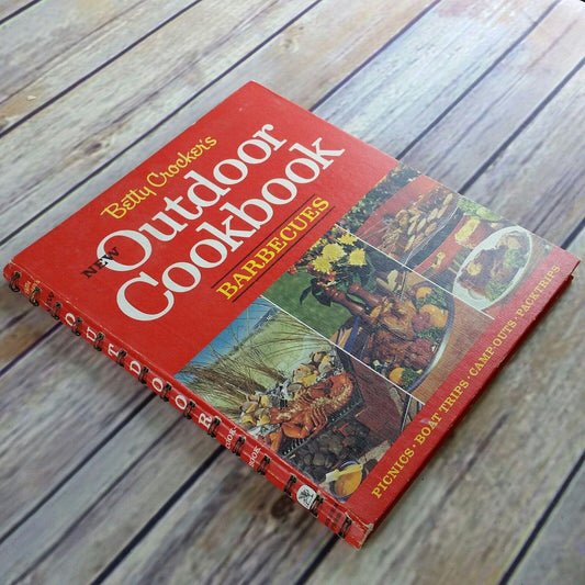 Vintage Cookbook Betty Crocker Outdoor Cookbook Barbecues 1967 Hardcover Spiral Bound 1st Edition 1st Printing Golden Press