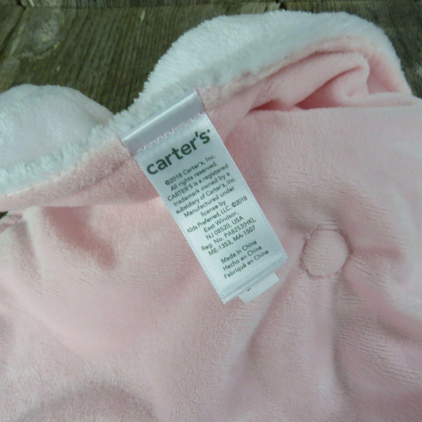 Unicorn Lovey Fleece Security Blanket Carter's White Pink Silver Lovie Pacifier