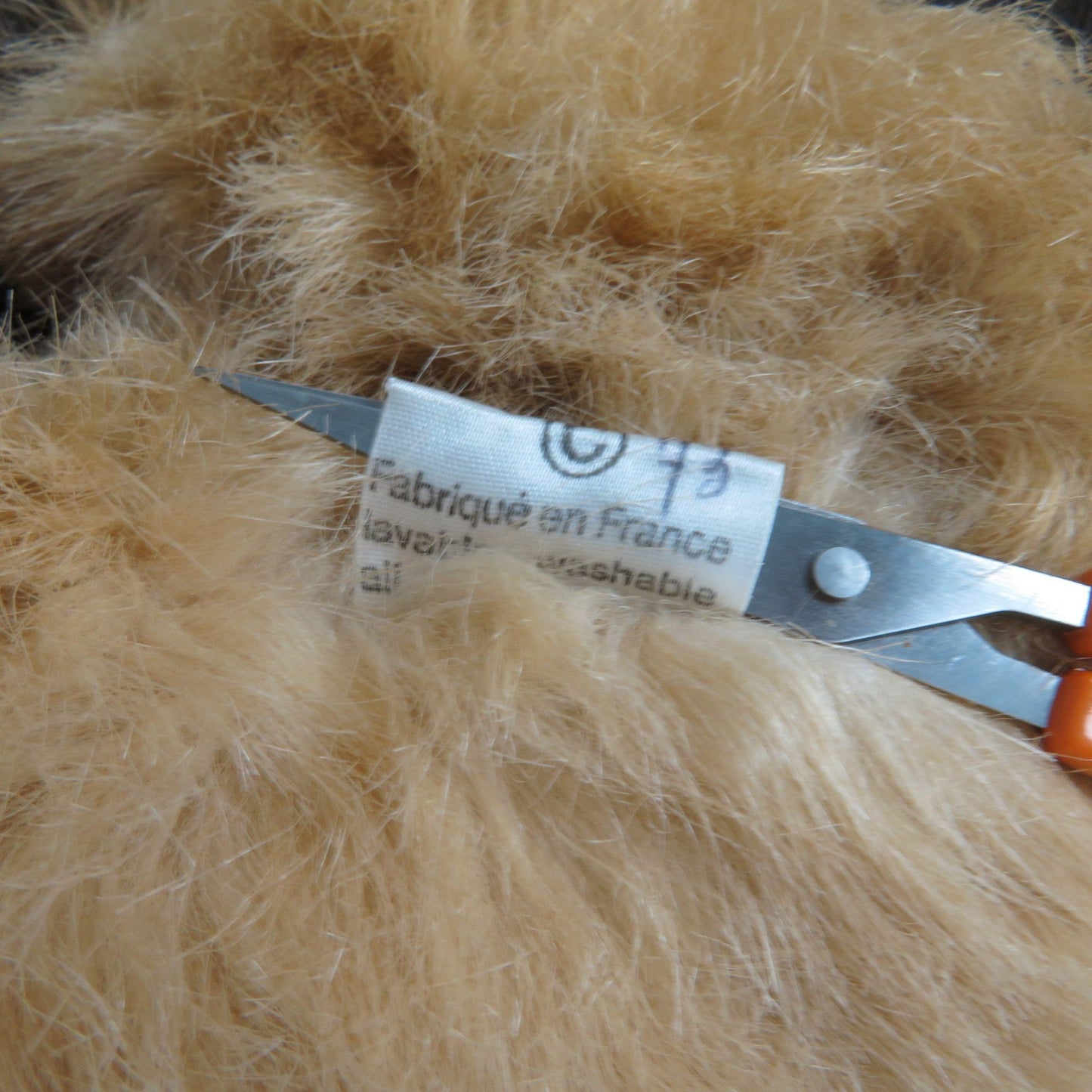Vintage Long Haired Teddy Bear Plush Shaggy Creations Anima Standing France Stuffed Animal