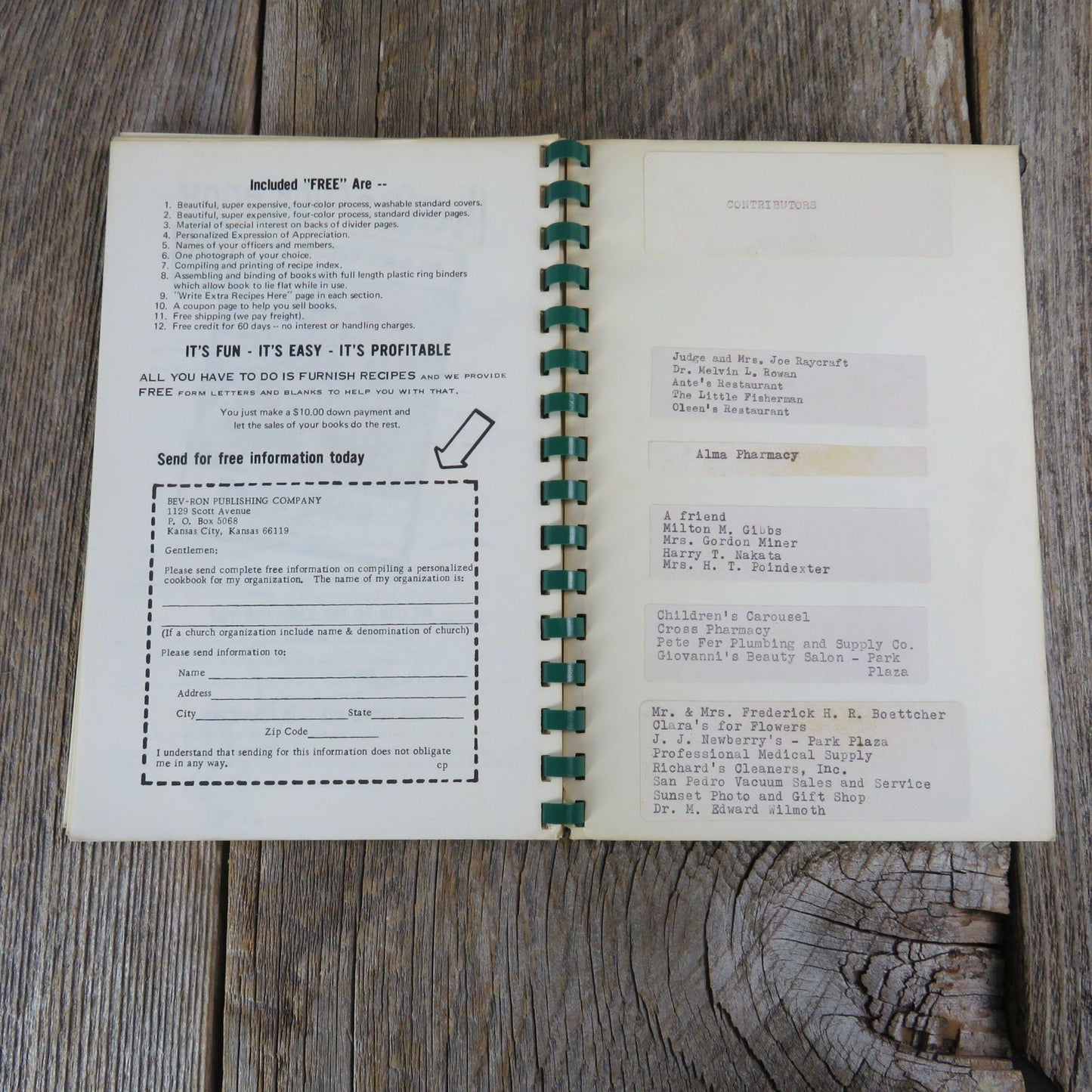 Vintage California Cookbook Garden of Recipes Ocean Aires Auxiliary Children's Home Society California 1972 - At Grandma's Table