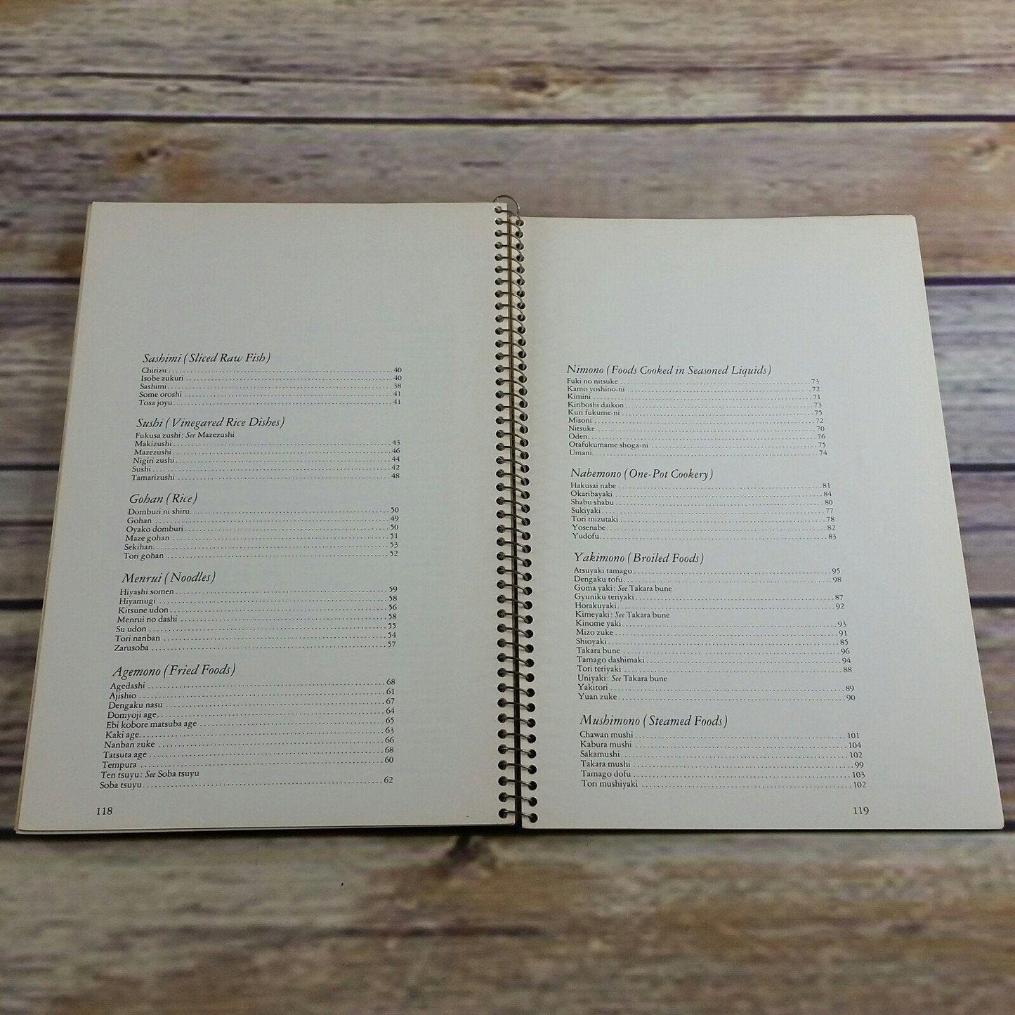 Vintage Cookbook Japanese Cooking Recipes Time Life Books Foods of the World 1968 Spiral Bound The Cooking of Japan