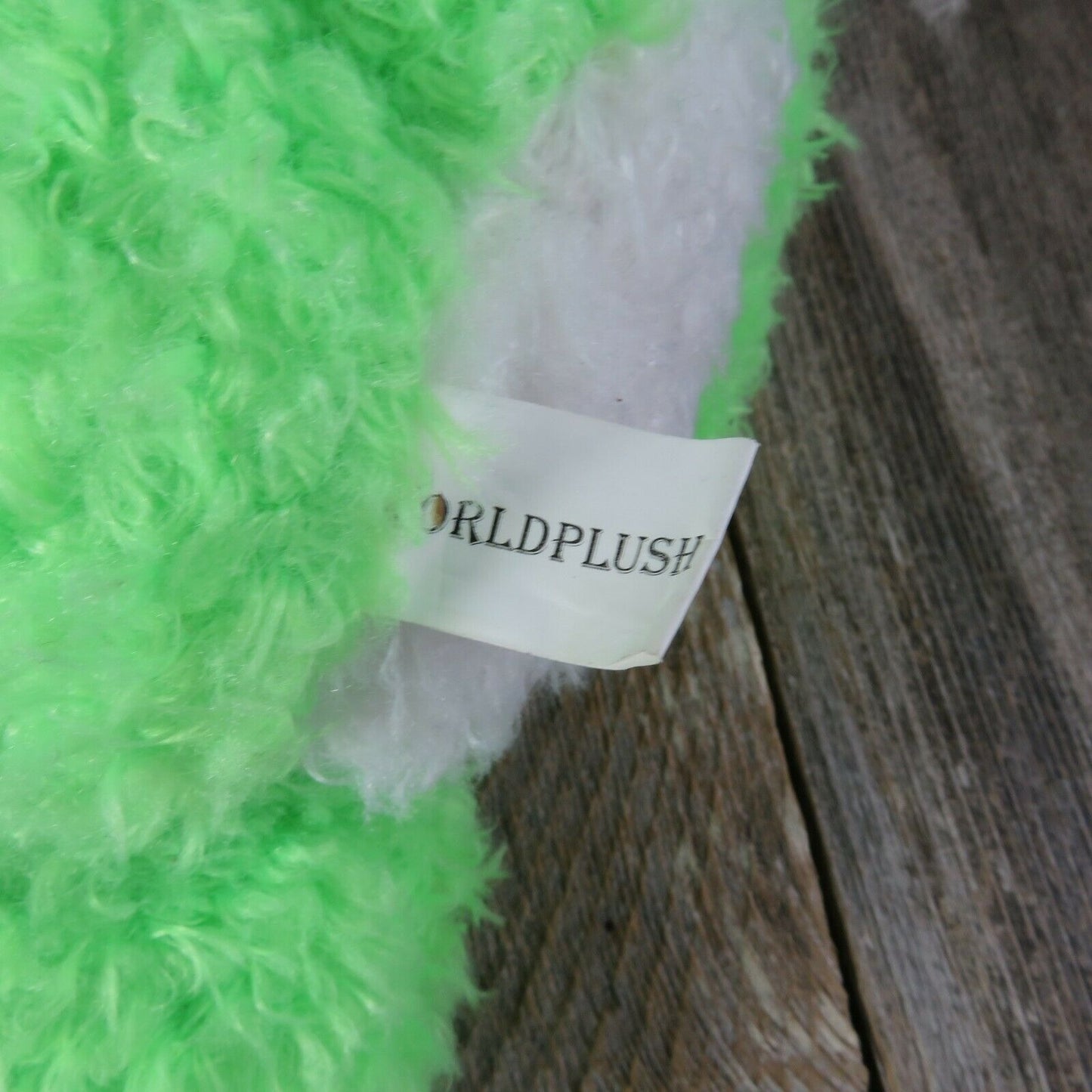 Green Hippo Stuffed Animal World Plush Fuzzy Hippopotamus Fluorescent Lime - At Grandma's Table