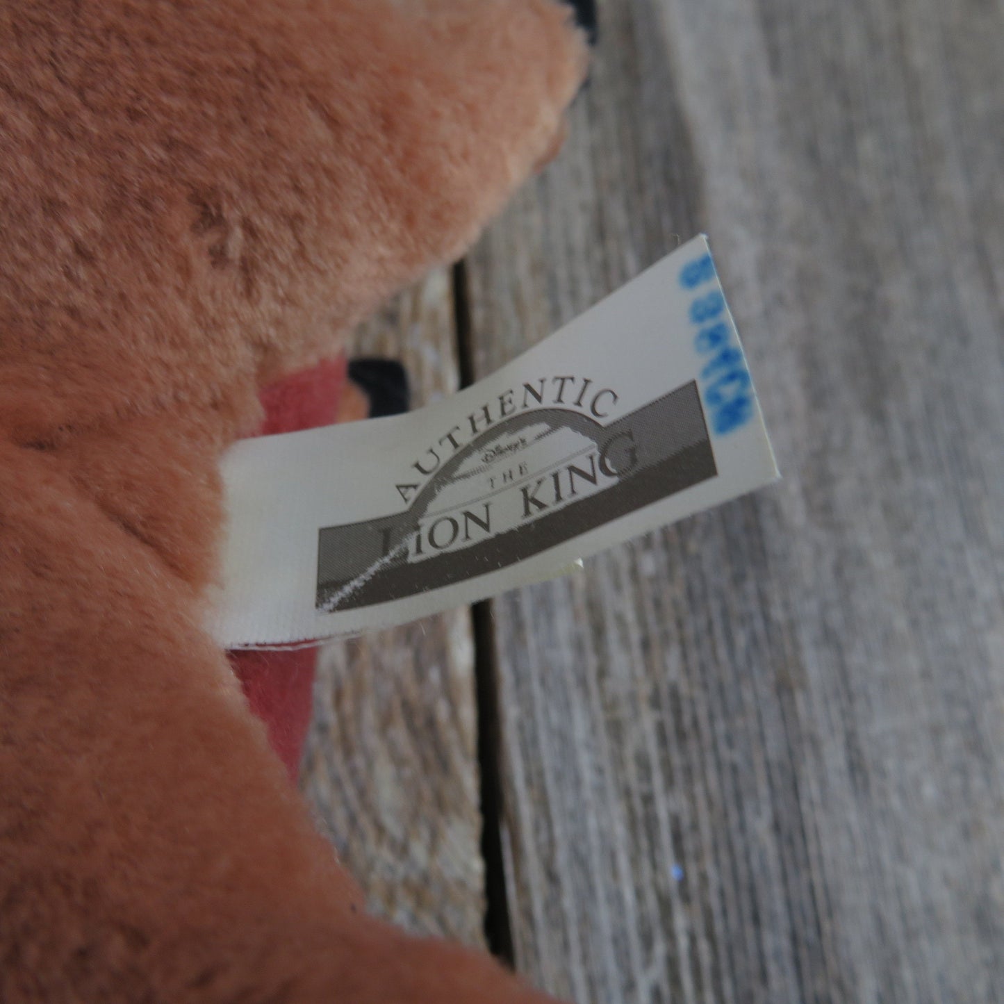 Vintage Pumba Warthog Plush Plastic Face Lion King Disney Mattel Authentic !994 Character