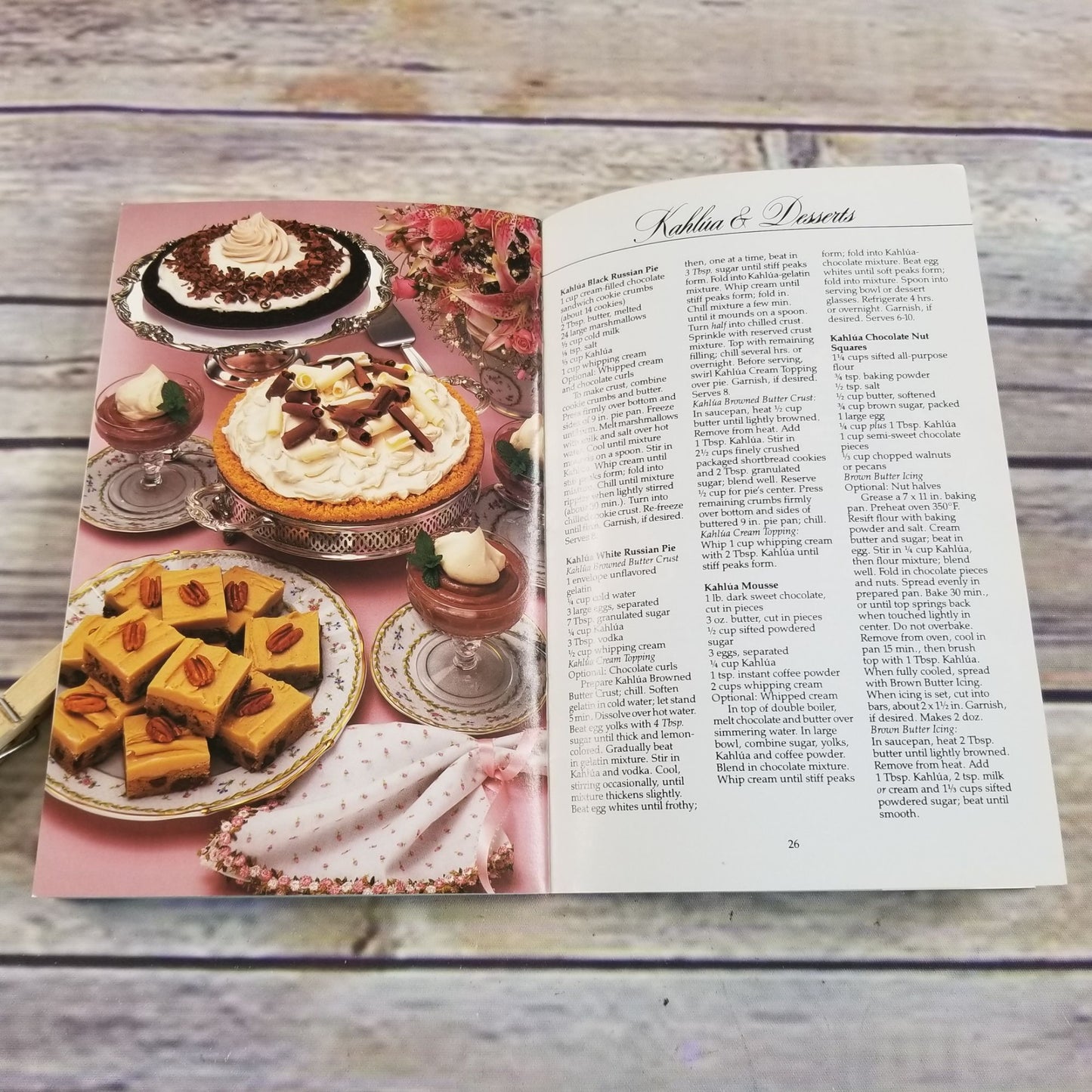 Vintage Cookbook Kahlua Recipes Book Promo Paperback Booklet 1986 Promo Recipes Alcohol