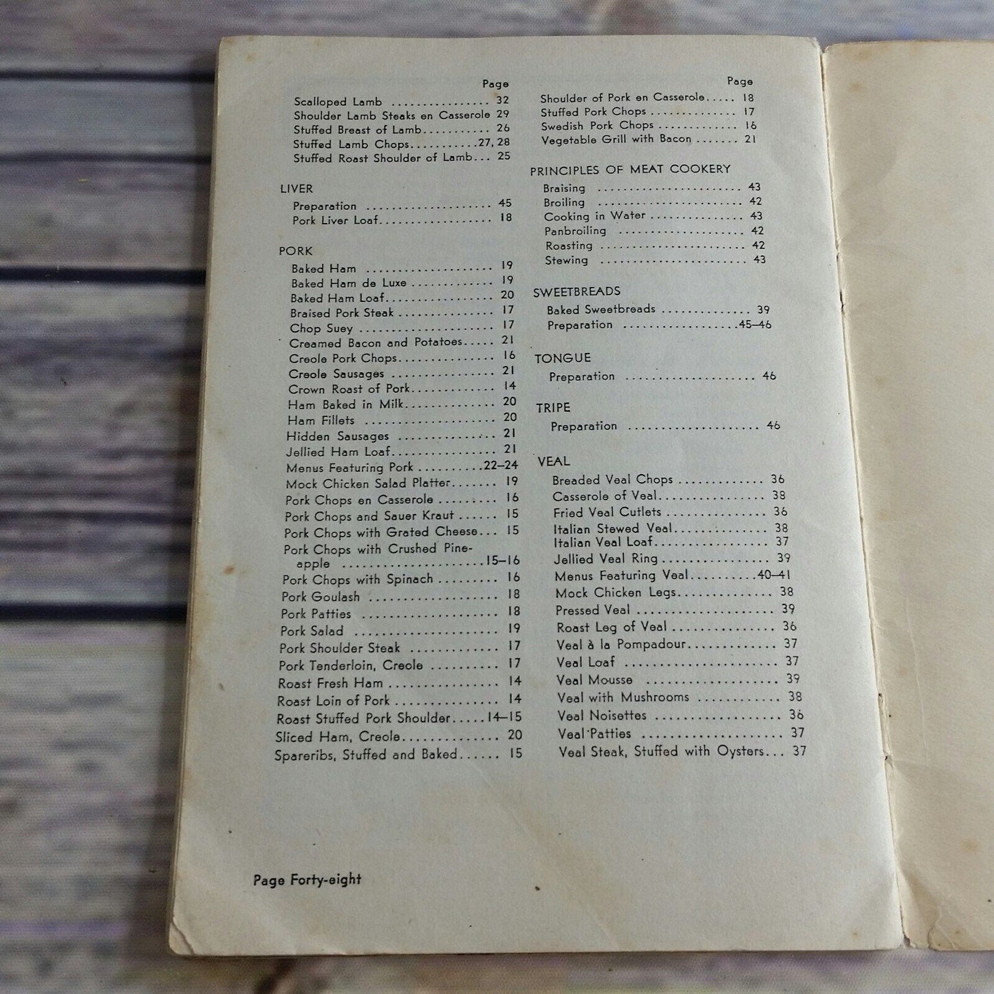 Vtg California Cookbook Meat Recipes and Menus 1931 Russ Market Company Eureka Promo Paperback Booklet National Live Stock and Meat Board