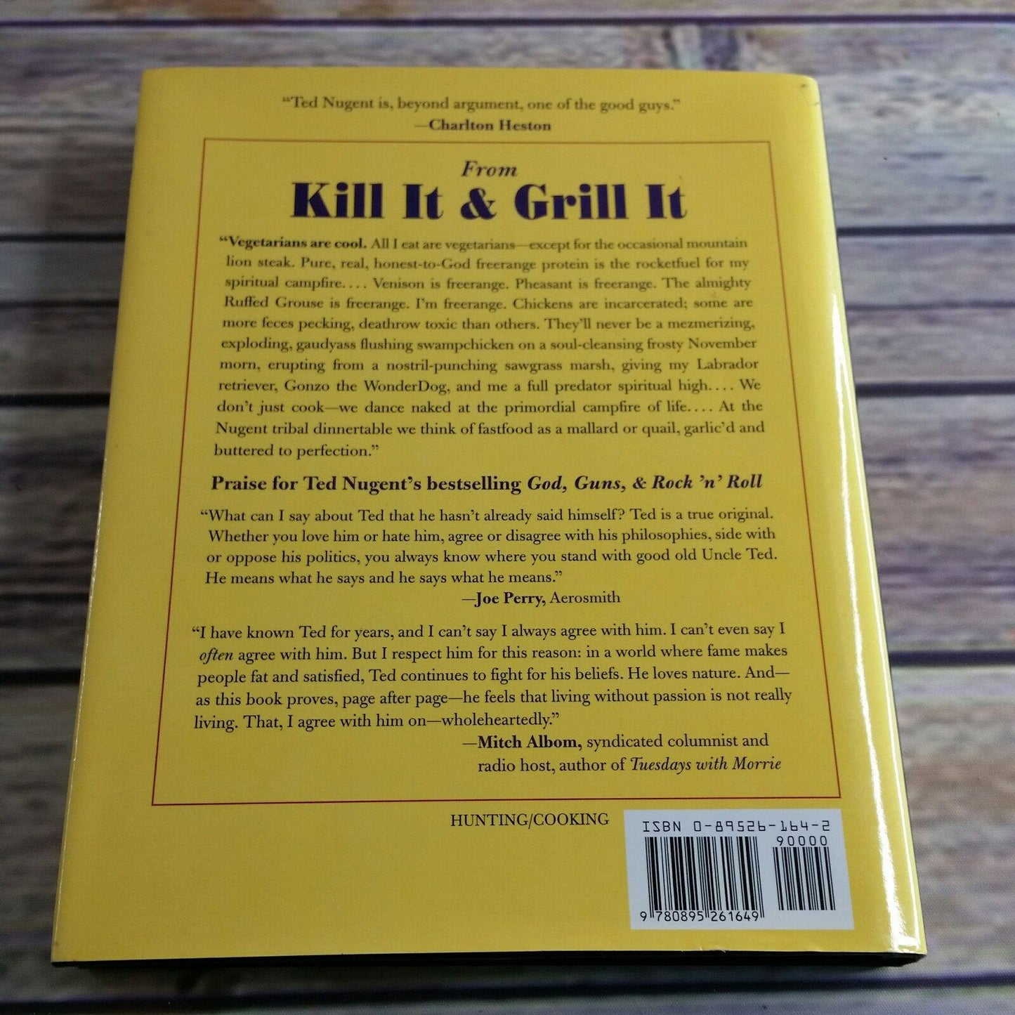 Vintage Cookbook Kill It and Grill It 2002 Ted and Shemane Nugent Guide to Preparing and Cooking Wild Game and Fish Hardcover