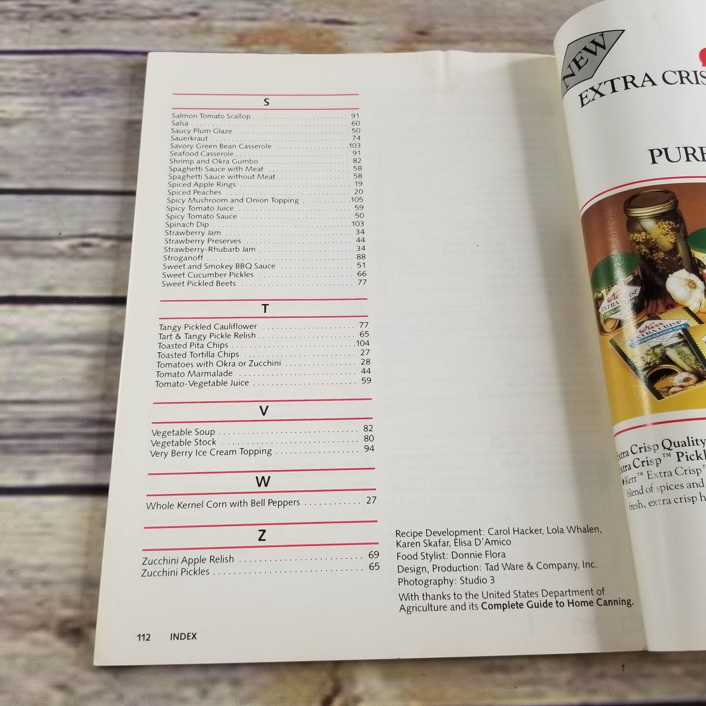 Vintage Kerr Home Canning Book Kitchen Cookbook Recipes 1990 Booklet Canning Tips Food Preservation Freezing