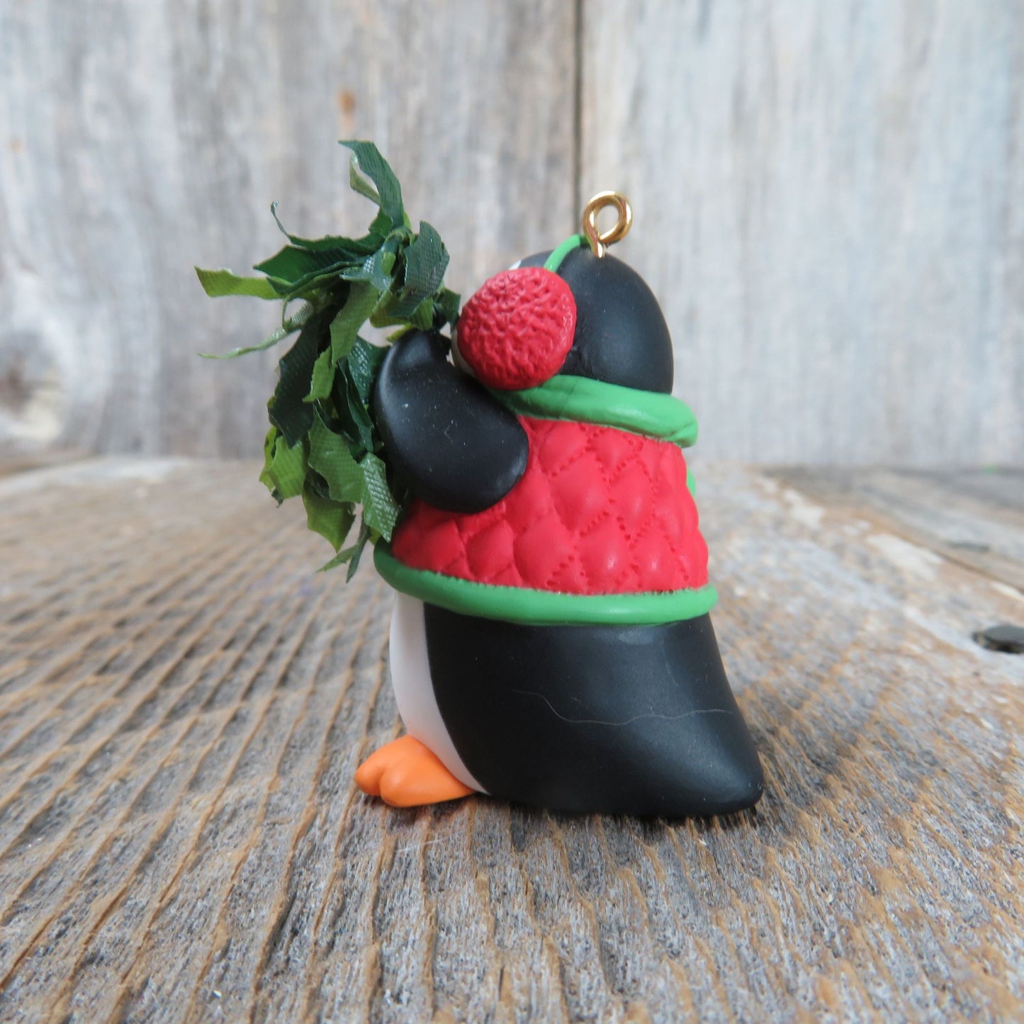 Daughter Penguin Ornament 2003 Hallmark Christmas Holly Wreath