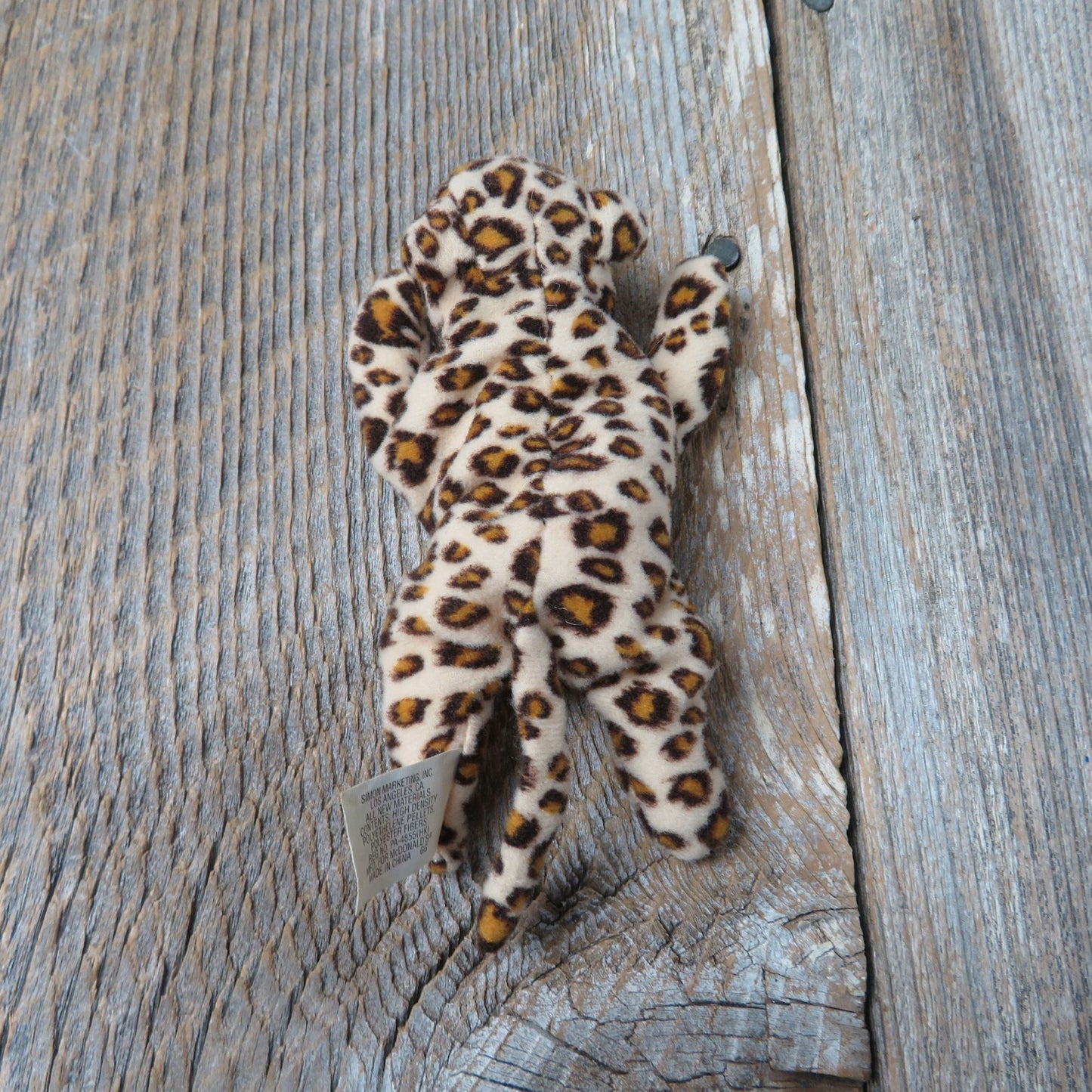 Vintage Freckles the Leopard Plush Ty Teenie Beanie Babies McDonald's 1999 Cheetah